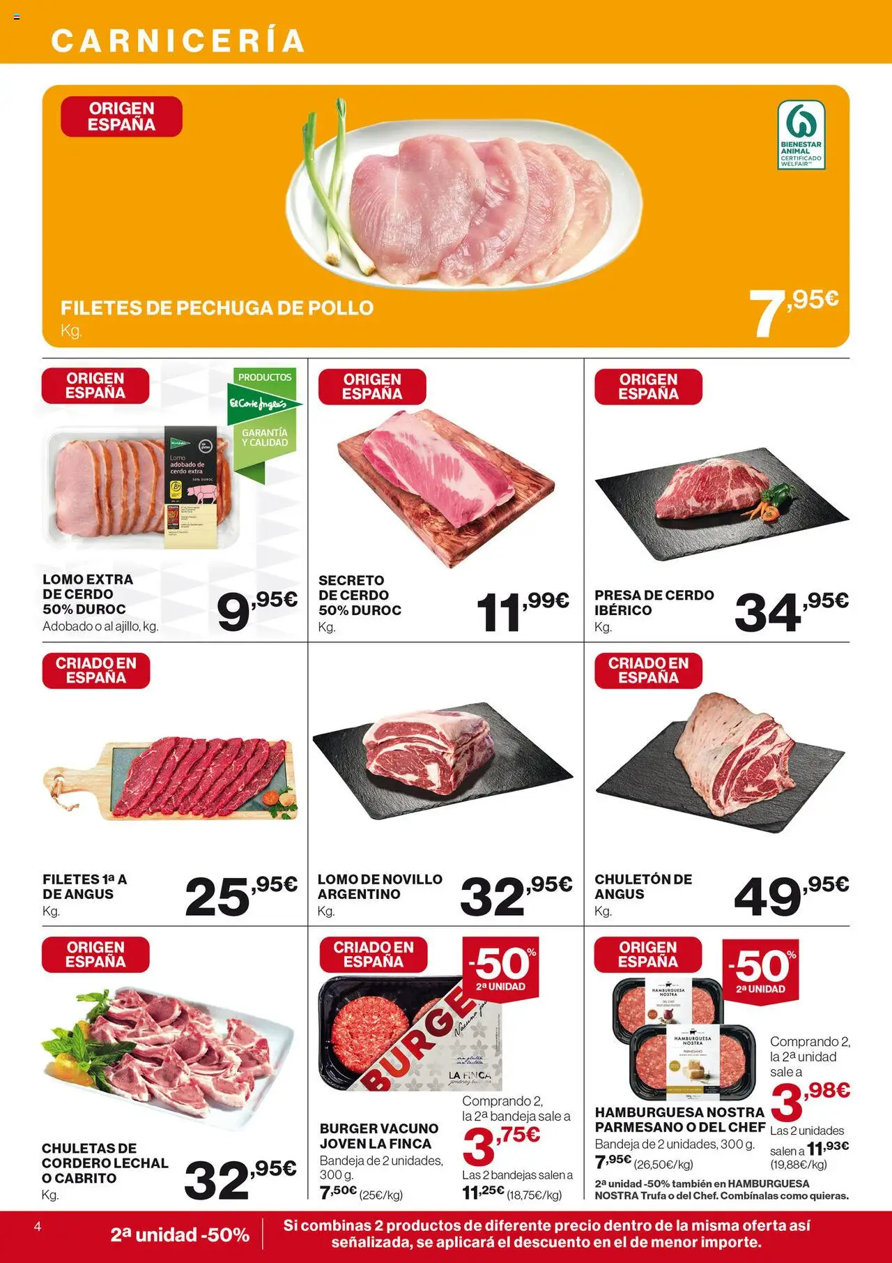 Nuevas ofertas de El Corte Inglés válidas en toda la República Mexicana desde el 31.07.2025. ¡Encuentra las mejores ofertas en El Corte Inglés - Catálogo Nuestros Mejores Precios! | Página: 4 | Productos: Pollo, Bandeja, Cerdo