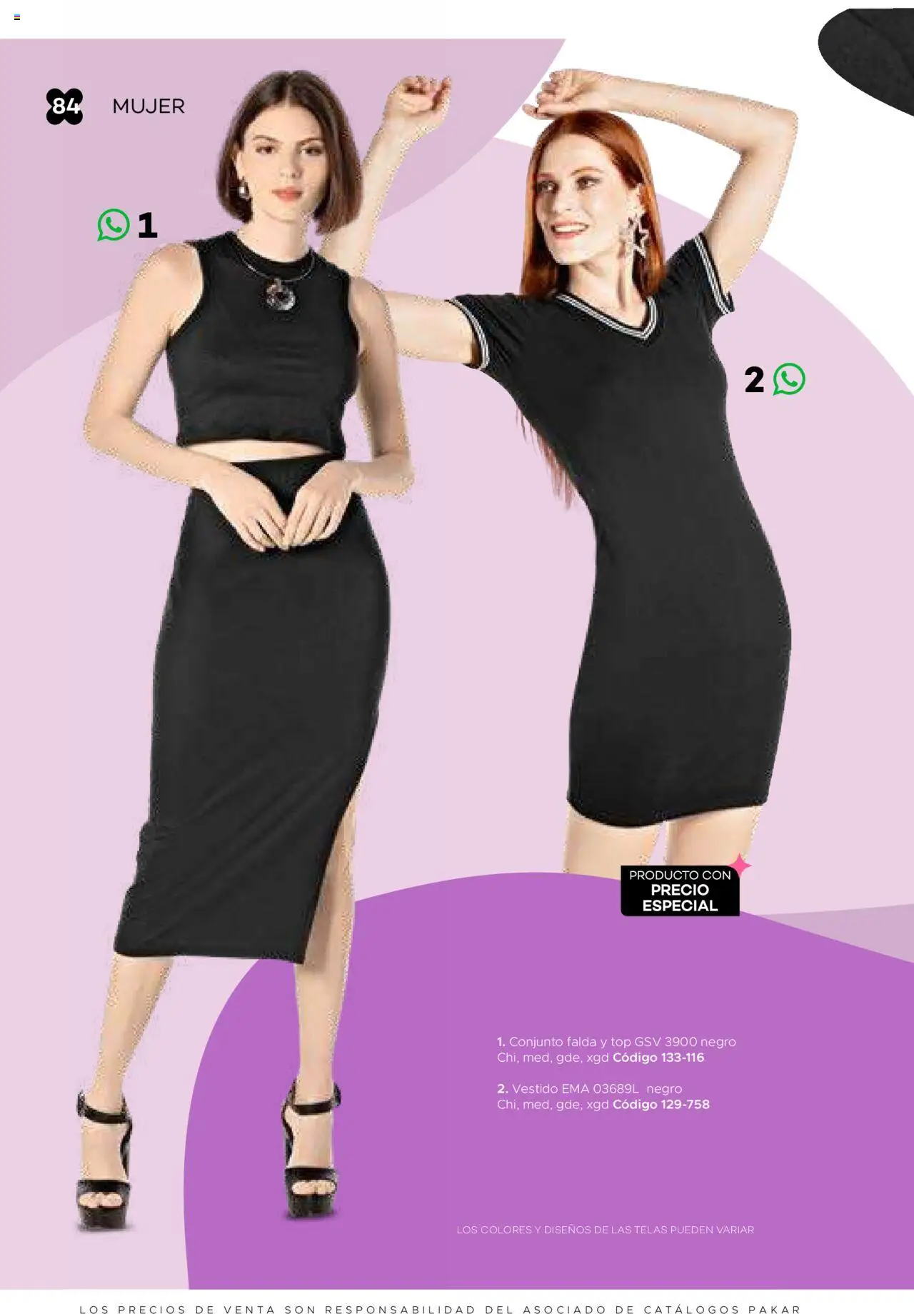 Nuevas ofertas de SC Pakar válidas en toda la República Mexicana desde el 31.01.2025. ¡Encuentra las mejores ofertas en SC Pakar catálogo Ropa! | Página: 84 | Productos: Vestido, Conjunto, Top, Falda