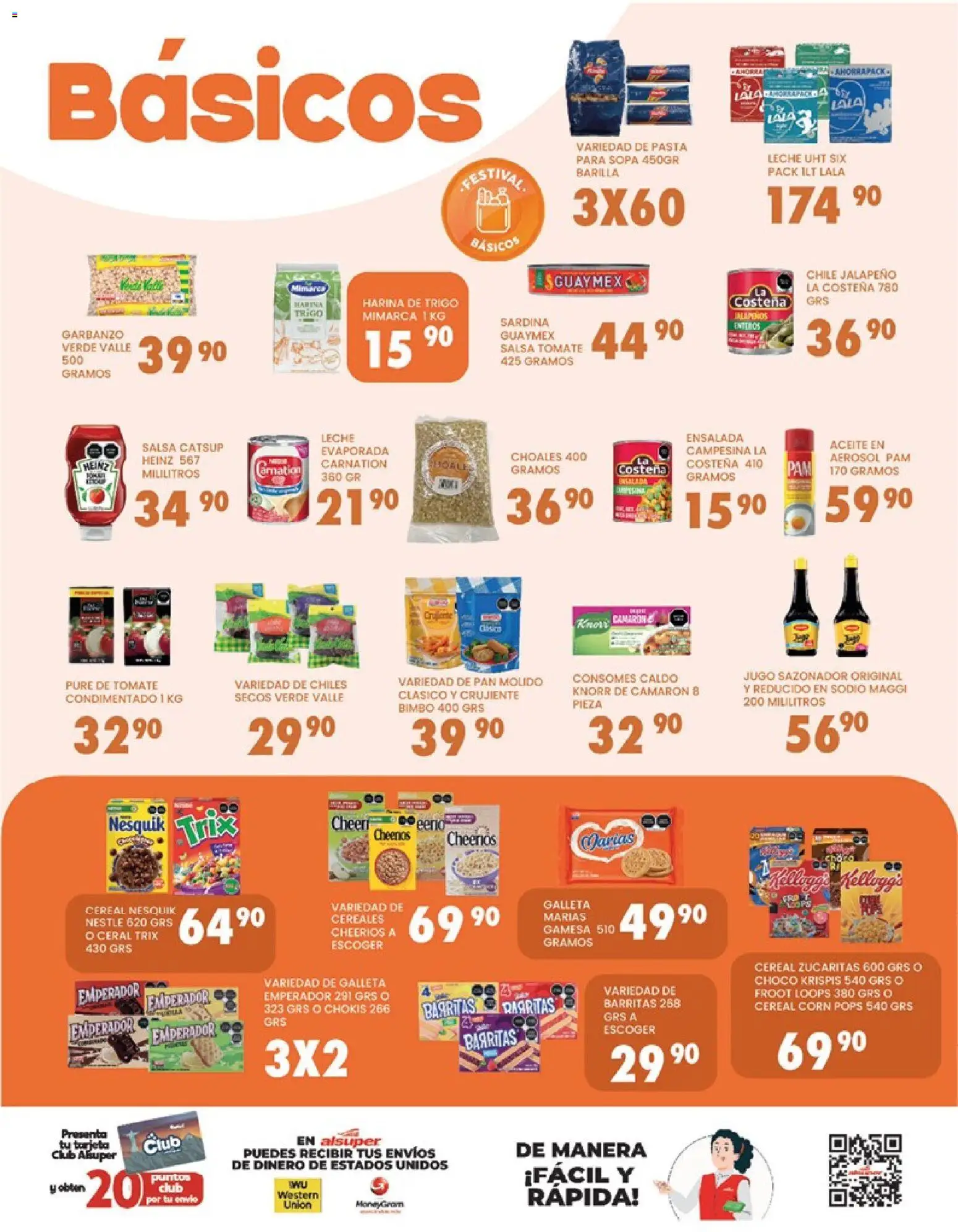 Nuevas ofertas de Alsuper válidas en toda la República Mexicana desde el 31.03.2026. ¡Encuentra las mejores ofertas en Alsuper folleto Torreon! | Página: 3 | Productos: Harina, Pan molido, Pan, Pasta