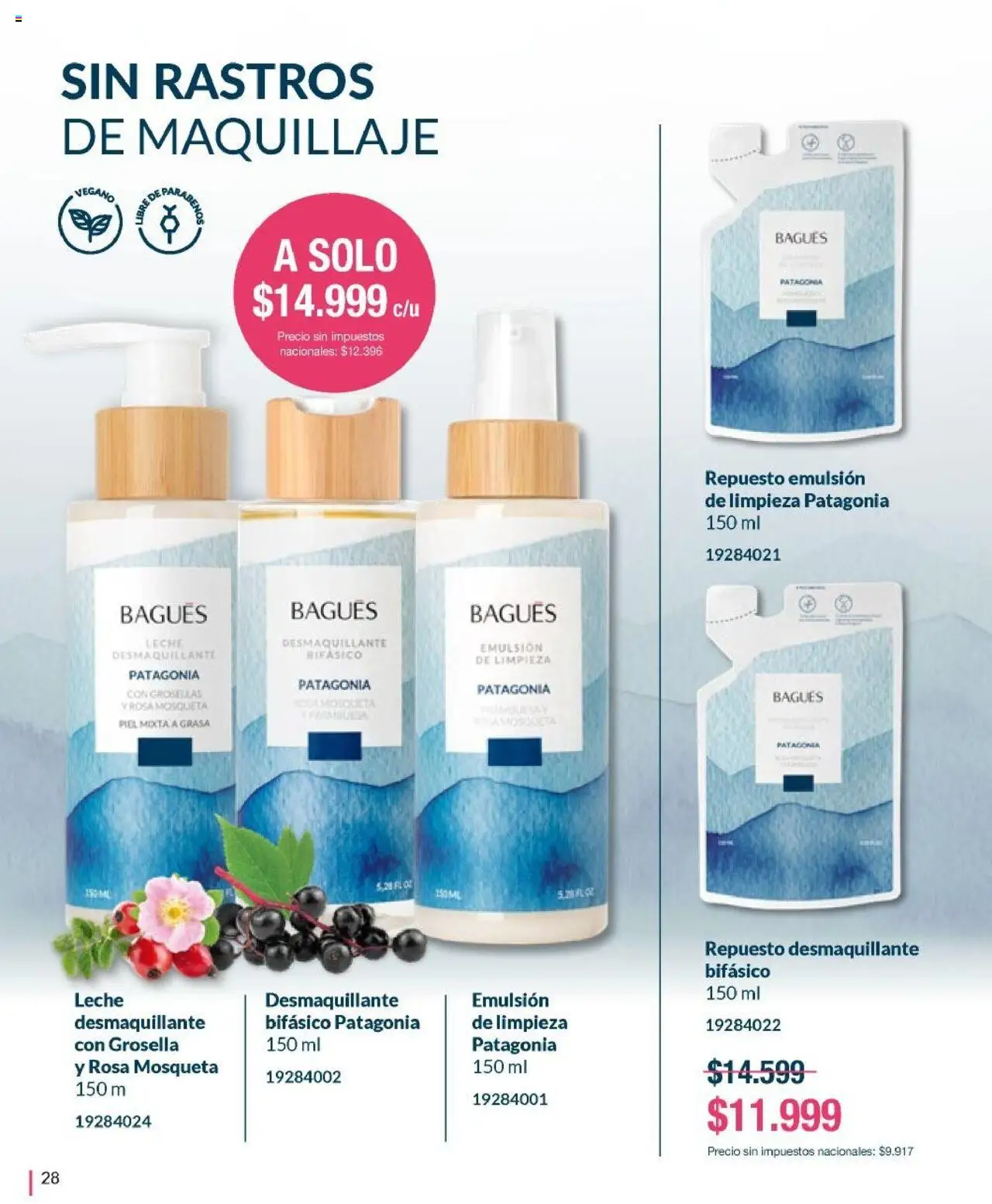 Bagués - Catálogo │ válido desde el 22.09.2025 | Página: 28 | Productos: Leche desmaquillante, Desmaquillante, Emulsión, Leche