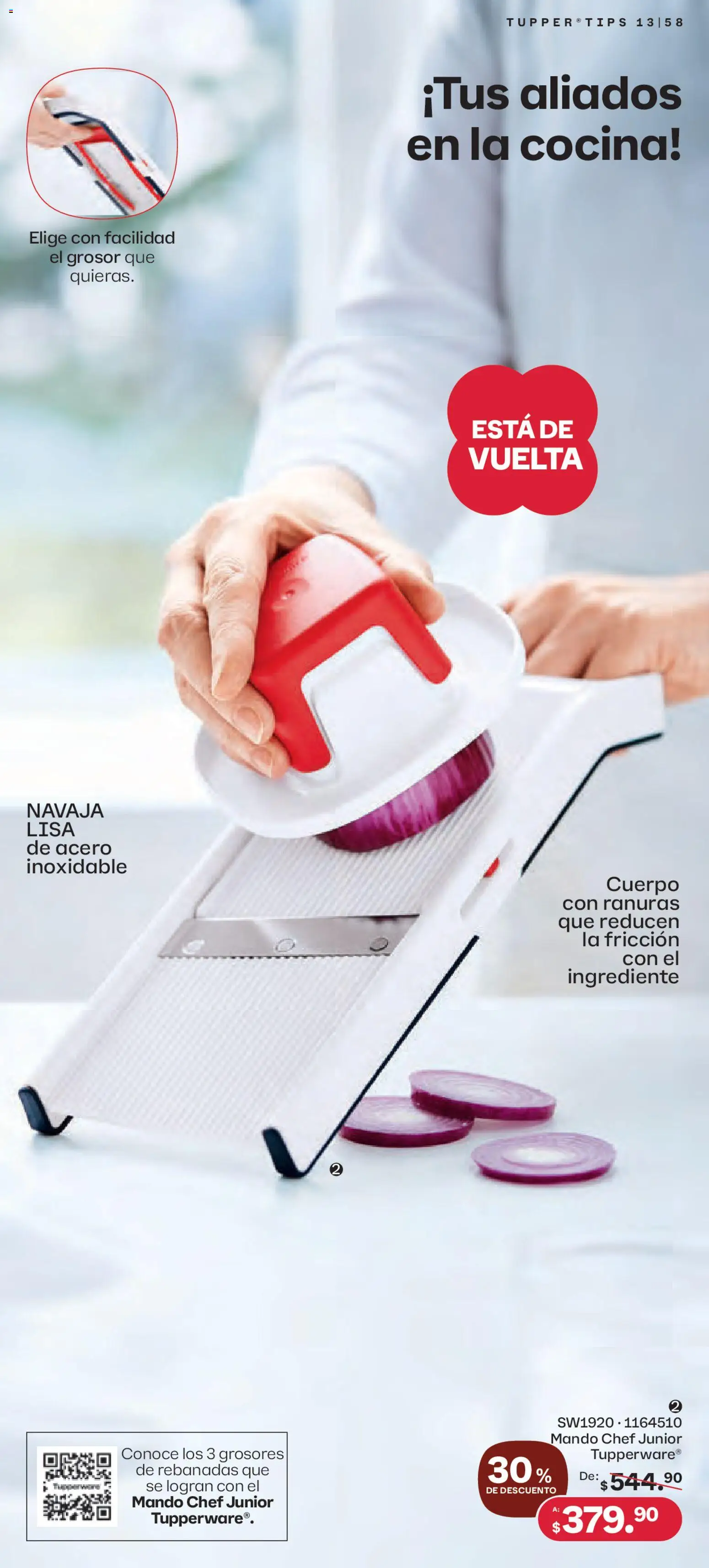 Nuevas ofertas de Tupperware válidas en toda la República Mexicana desde el 01.12.2025. ¡Encuentra las mejores ofertas en Tupperware catálogo! | Página: 58 | Productos: Navaja, Cocina, Tupper
