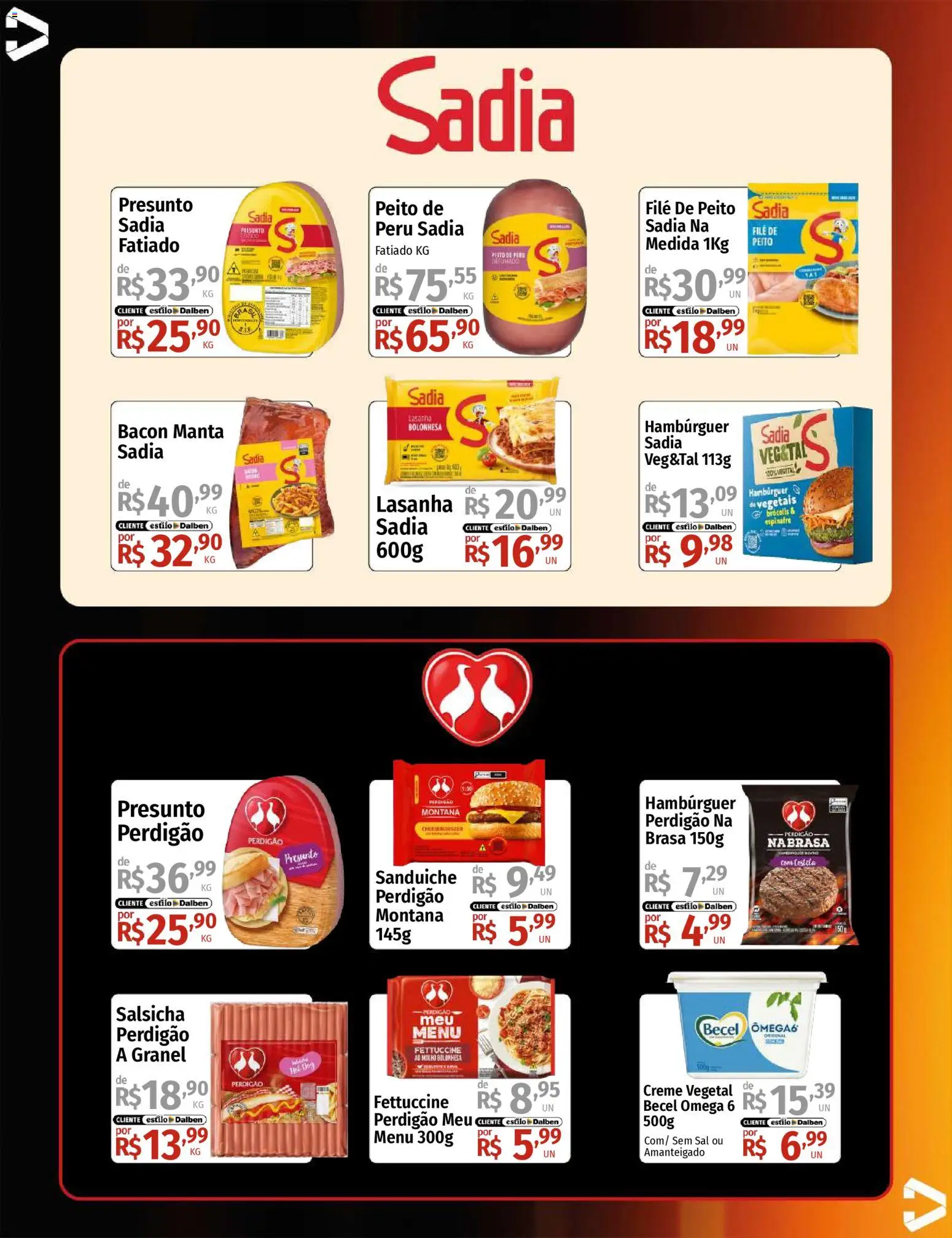 Supermercado Dalben Folheto - válido de 28.11.2025 | Página: 11 | Produtos: Espinafre, Sanduíche, Lasanha, Sal