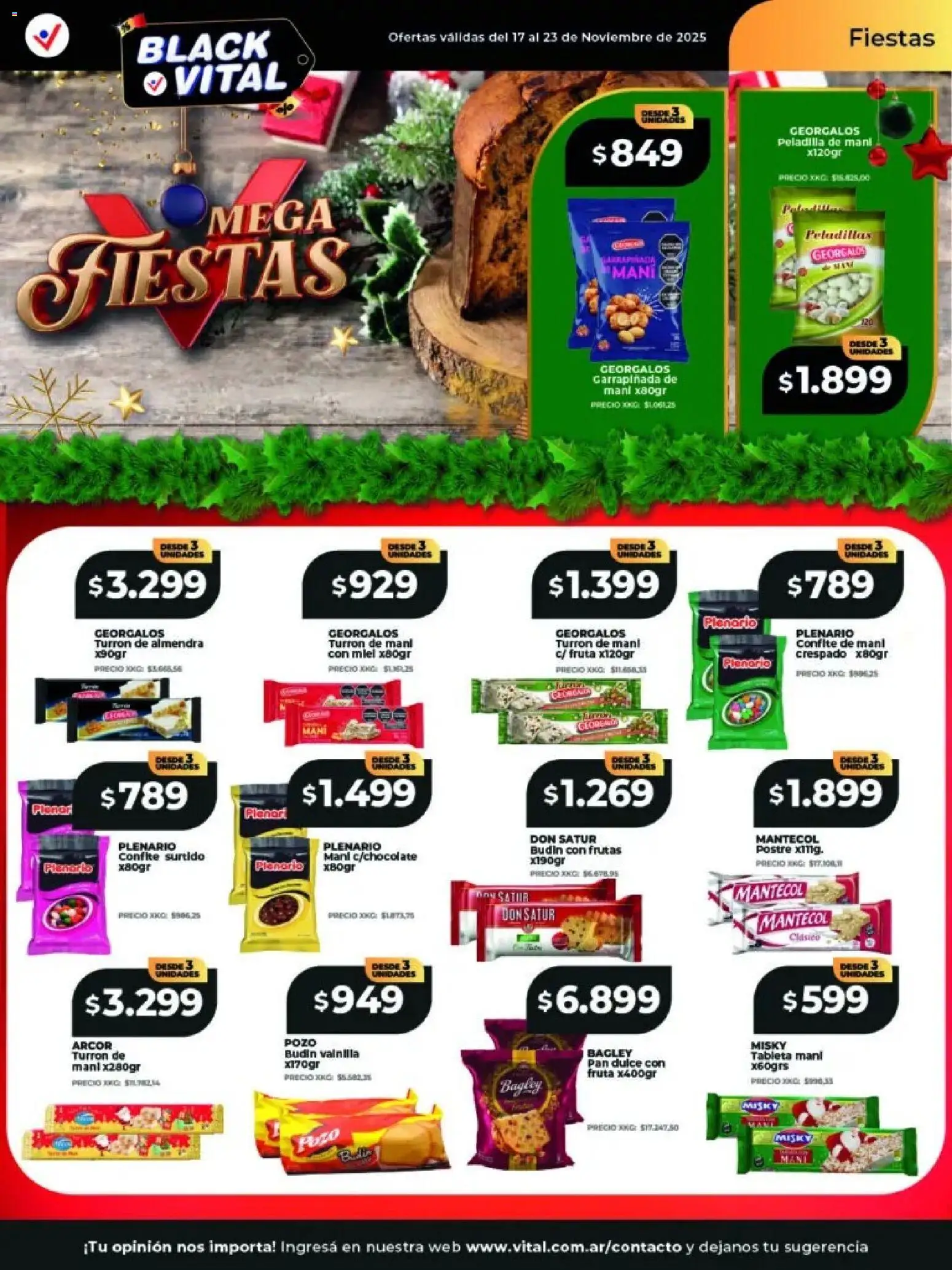 Vital - Ofertas - Neuquén │ válido desde el 17.11.2025 | Página: 15 | Productos: Budín, Almendra, Pan, Turrón