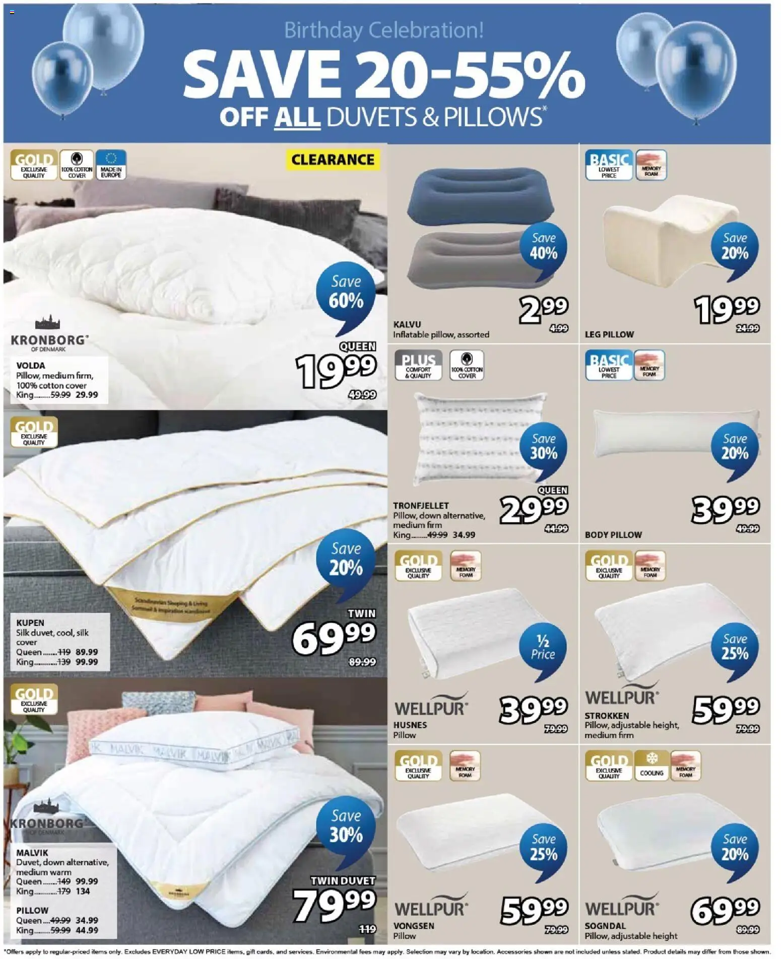 JYSK flyer valid from 09.04.2026 | Page: 33 | Products: Pillow
