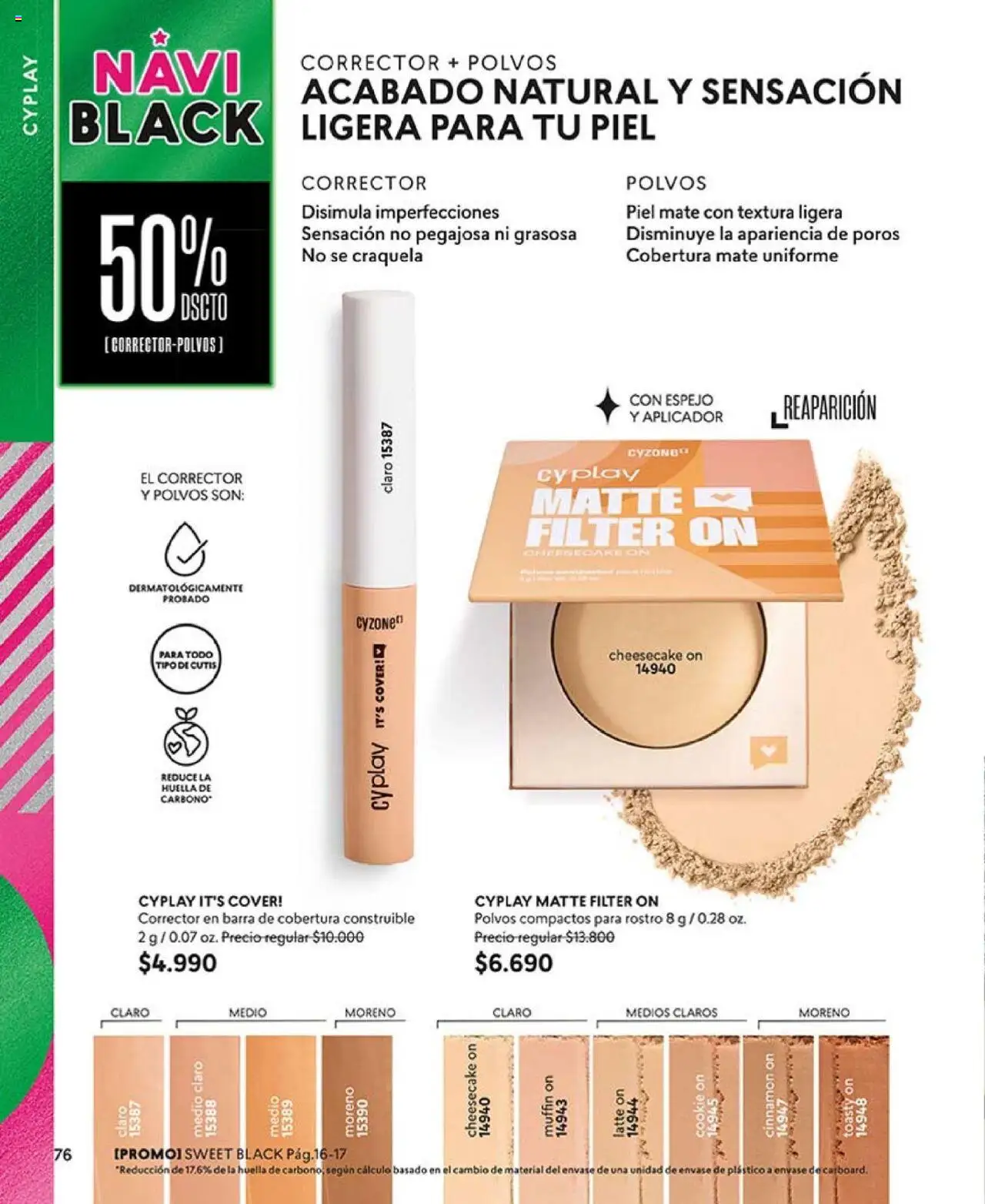 Catálogo CyZone Campaña 17 │ válido desde el 14.10.2025 | Página: 88 | Productos: Espejo, Mate, Corrector