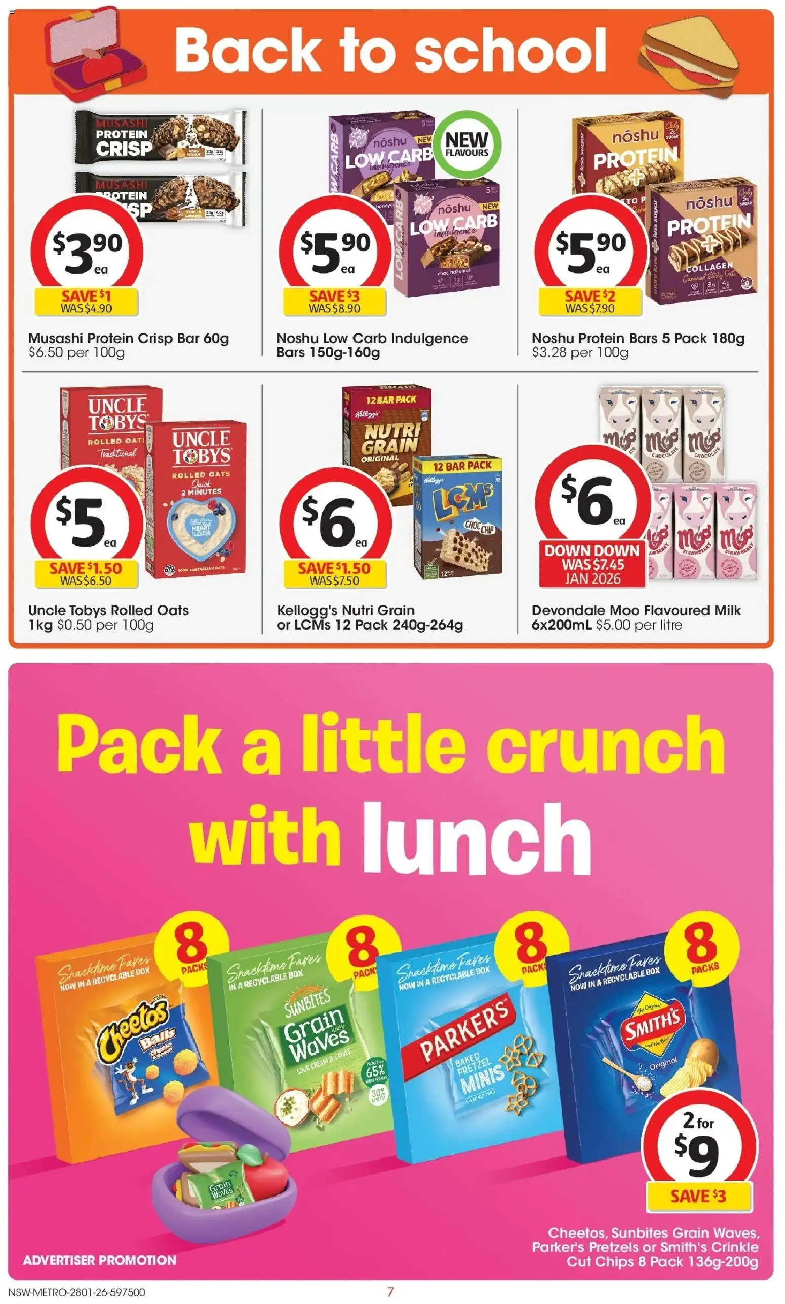 Coles catalogue - valid from 28.01.2026 | Page: 7 | Products: Box, Milk, Chips, Collagen
