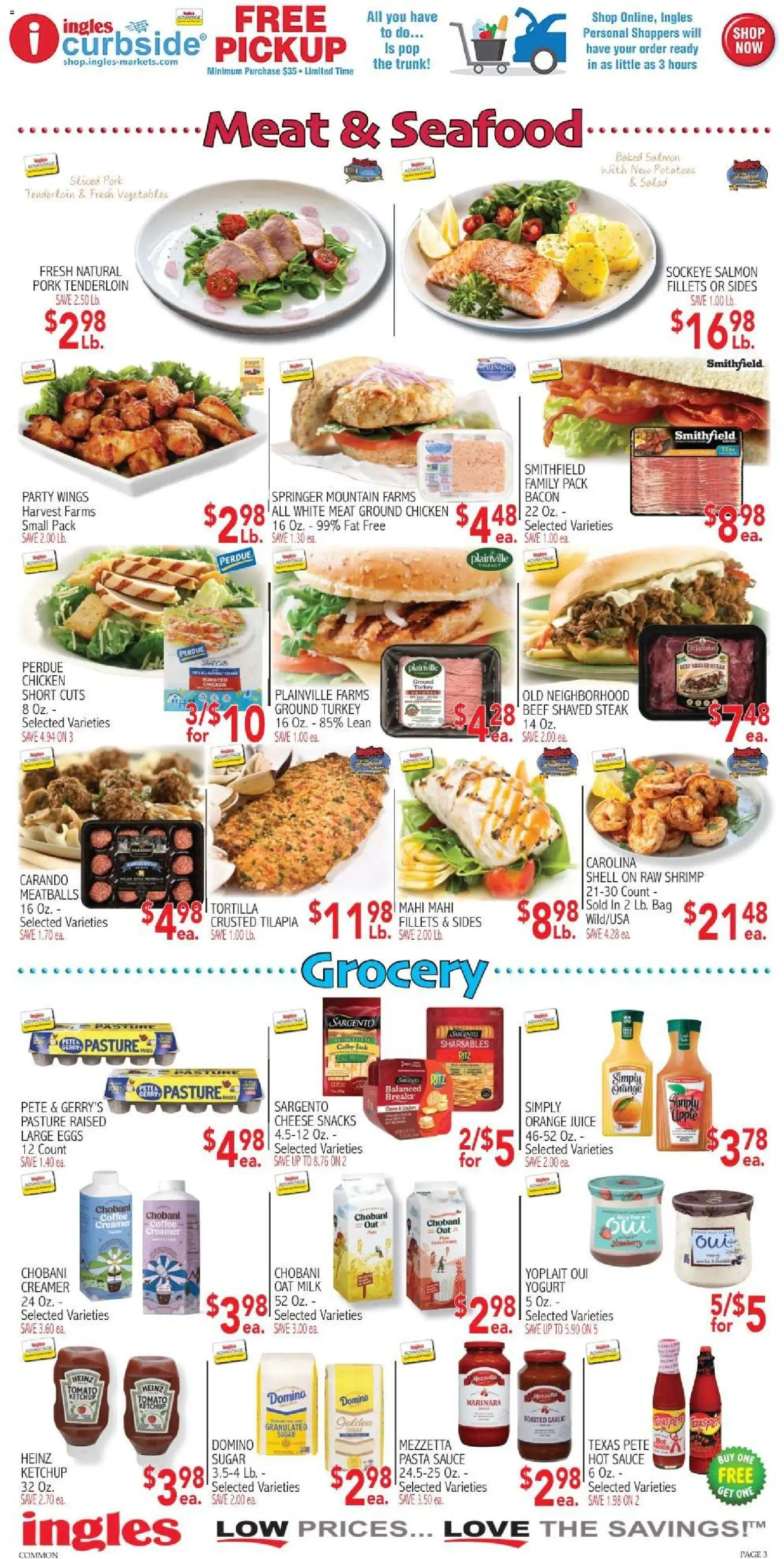 Ingles Weekly Ad - valid from 08.04.2026 | Page: 3 | Products: Coffee, Ketchup, Salad, Sauce