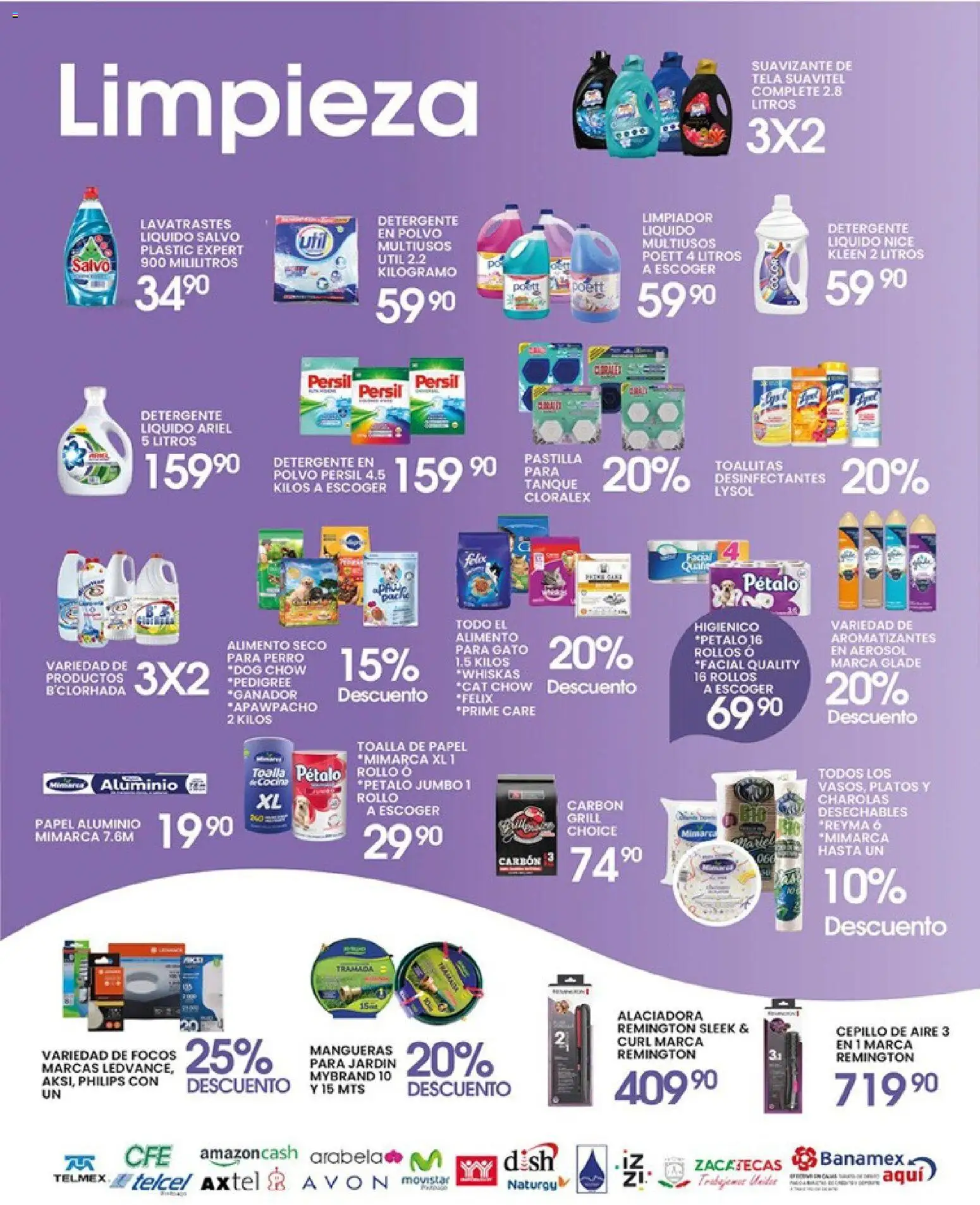 Nuevas ofertas de Alsuper válidas en toda la República Mexicana desde el 10.04.2026. ¡Encuentra las mejores ofertas en Alsuper folleto Calera! | Página: 5 | Productos: Detergente, Suavizante, Toalla, Polvo