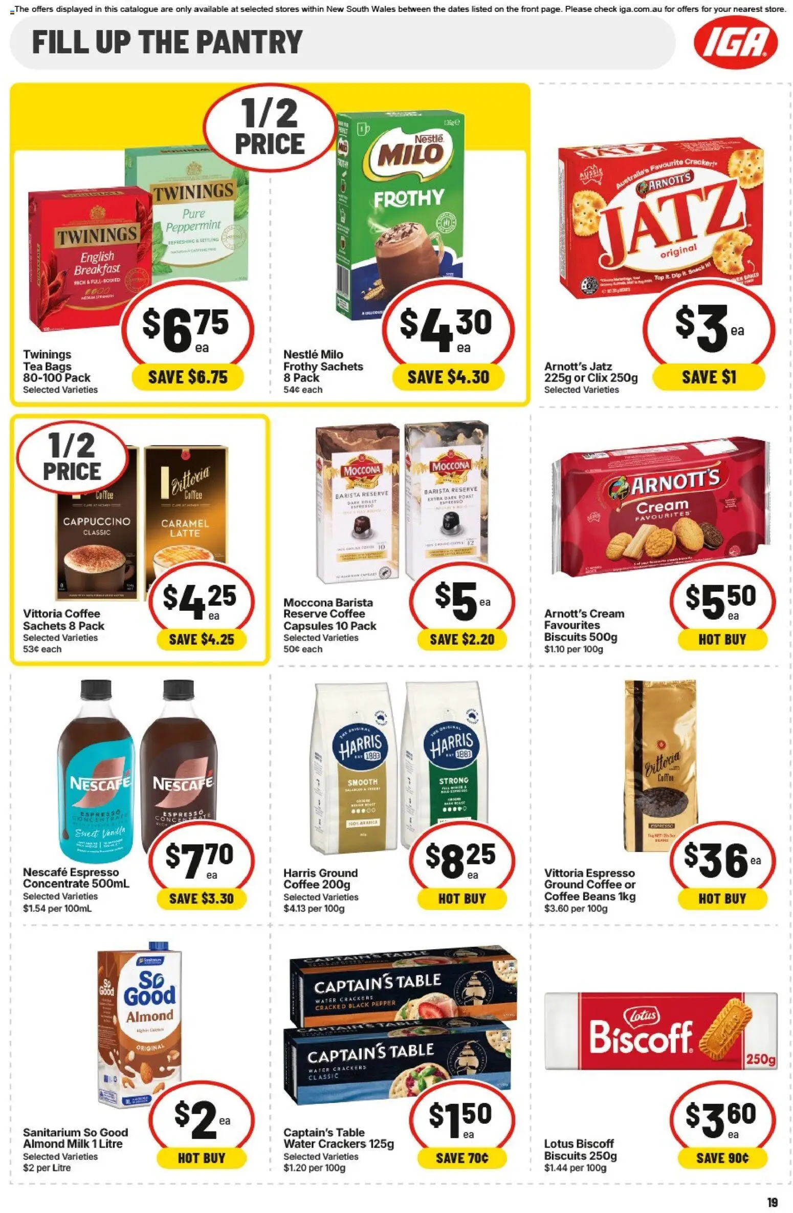 IGA catalogue - valid from 15.04.2026 | Page: 19 | Products: Crackers, Chocolate, Rice, Fruits