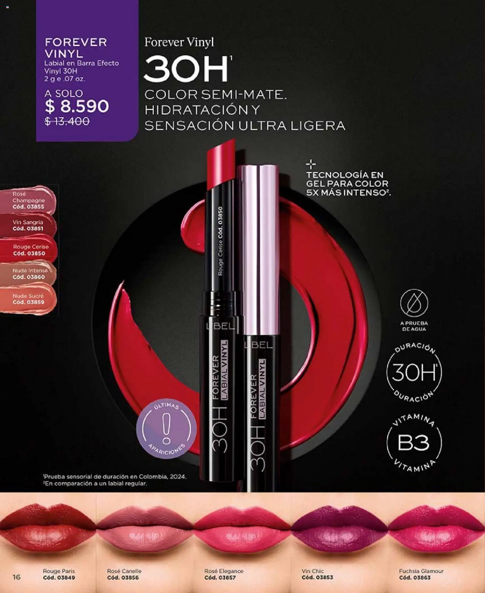 Catálogo L'Bel Campaña2x │ válido desde el 16.01.2026 | Página: 16 | Productos: Agua, Labial