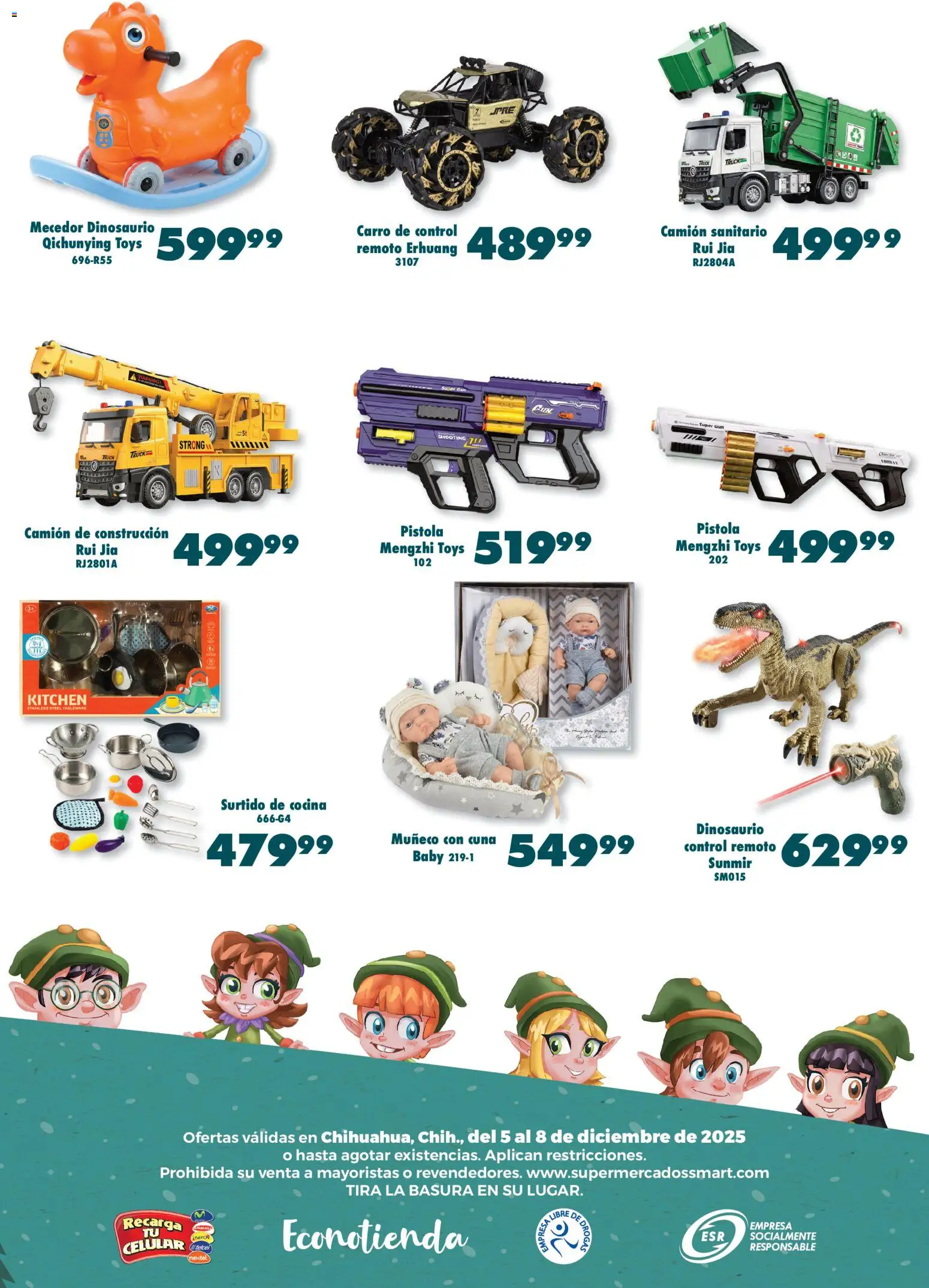 Nuevas ofertas de S-Mart válidas en toda la República Mexicana desde el 05.12.2025. ¡Encuentra las mejores ofertas en S-Mart folleto Ofertas de Feria Chihuahua! | Página: 6 | Productos: Control remoto, Cocina, Cuna