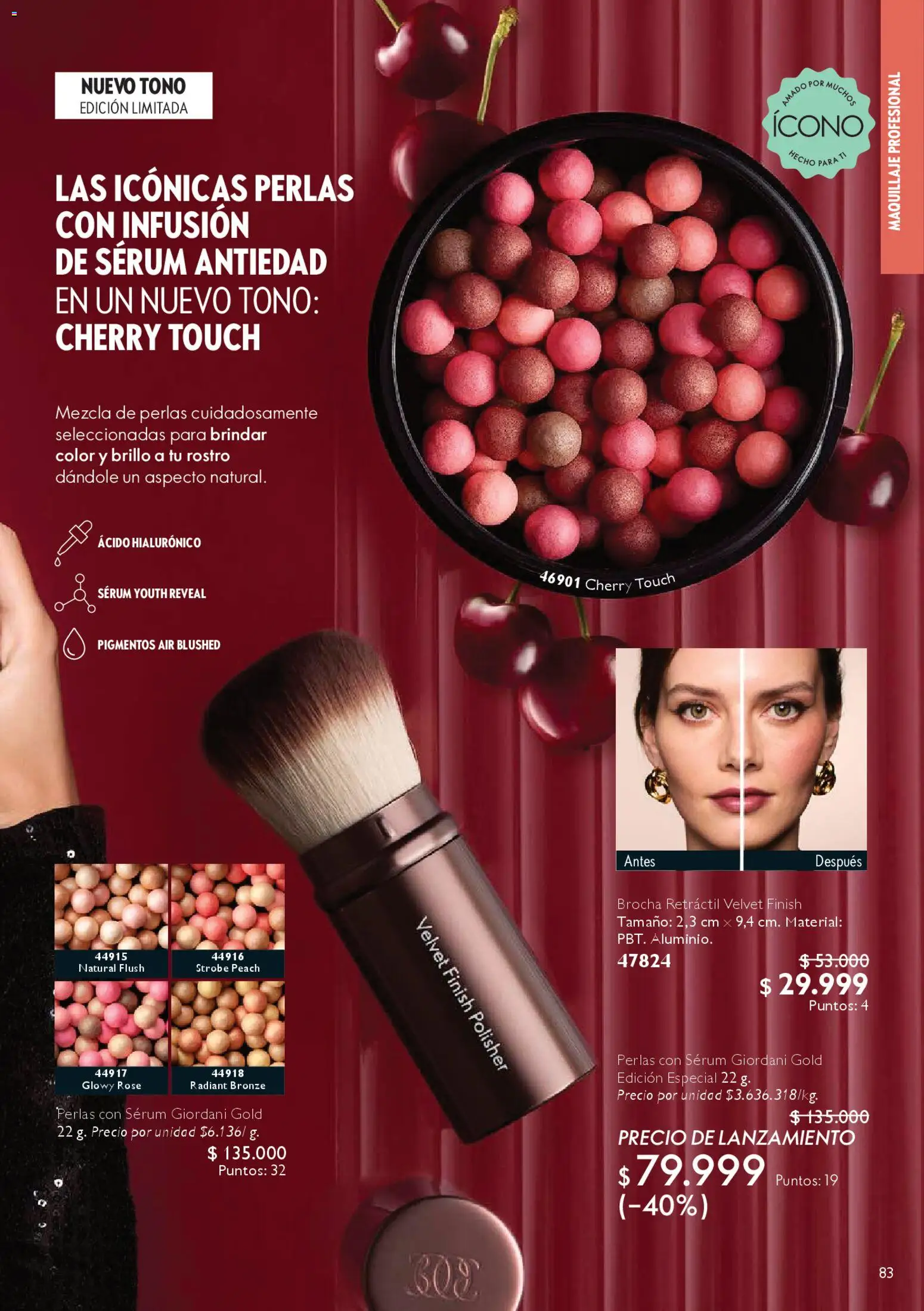 Oriflame revista - valida desde el 07.03.2026 | Página: 91 | Productos: Serum, Brillo, Brocha, Maquillaje