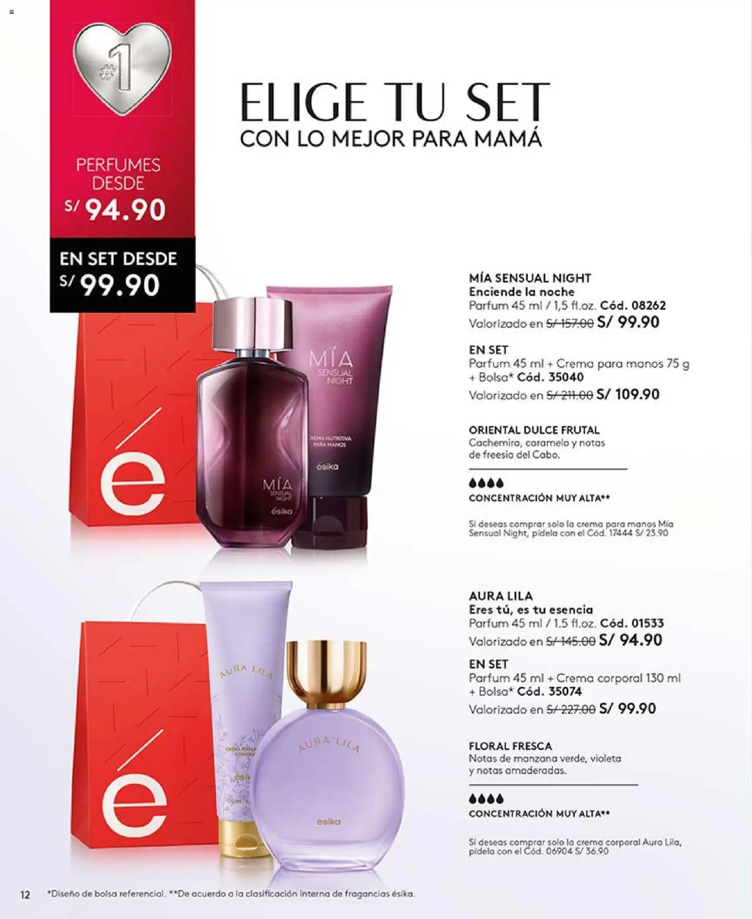 Catálogo Ésika válido desde 14.03.2026 | Página: 12 | Productos: Crema, Bolsa