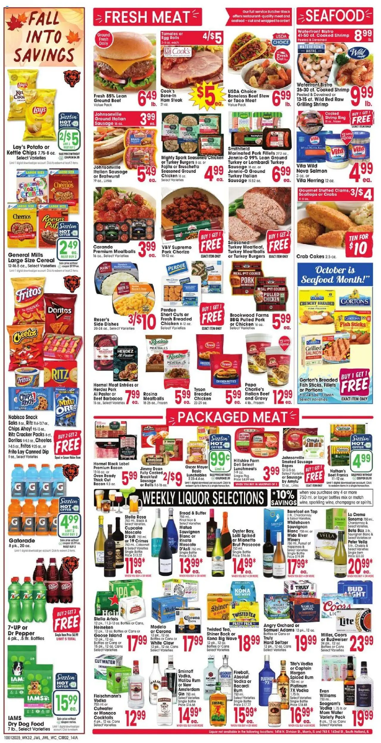 Jewel Osco Weekly Ad - IA - valid from 01.10.2025 | Page: 2 | Products: Vodka, Cupcake, Oven, Kettle