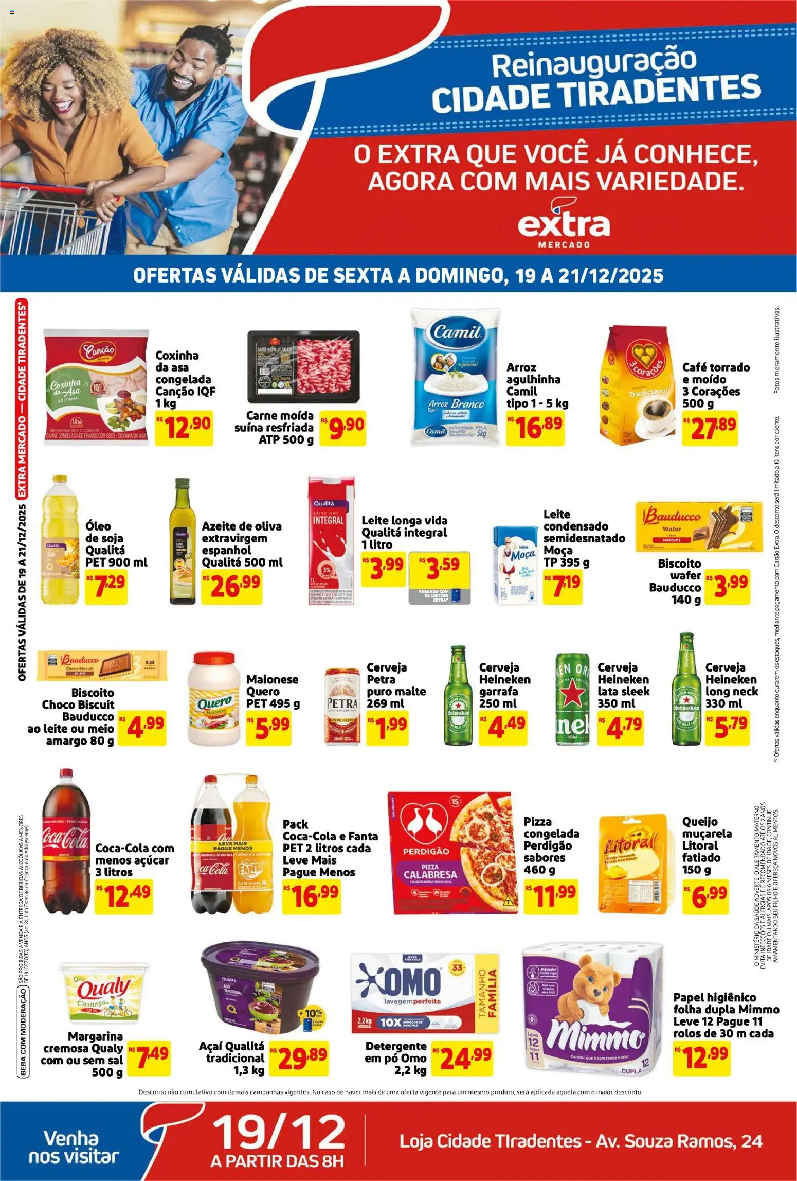 Extra Folheto - válido de 19.12.2025 | Página: 1 | Produtos: Biscoito, Carne, Azeite, Margarina