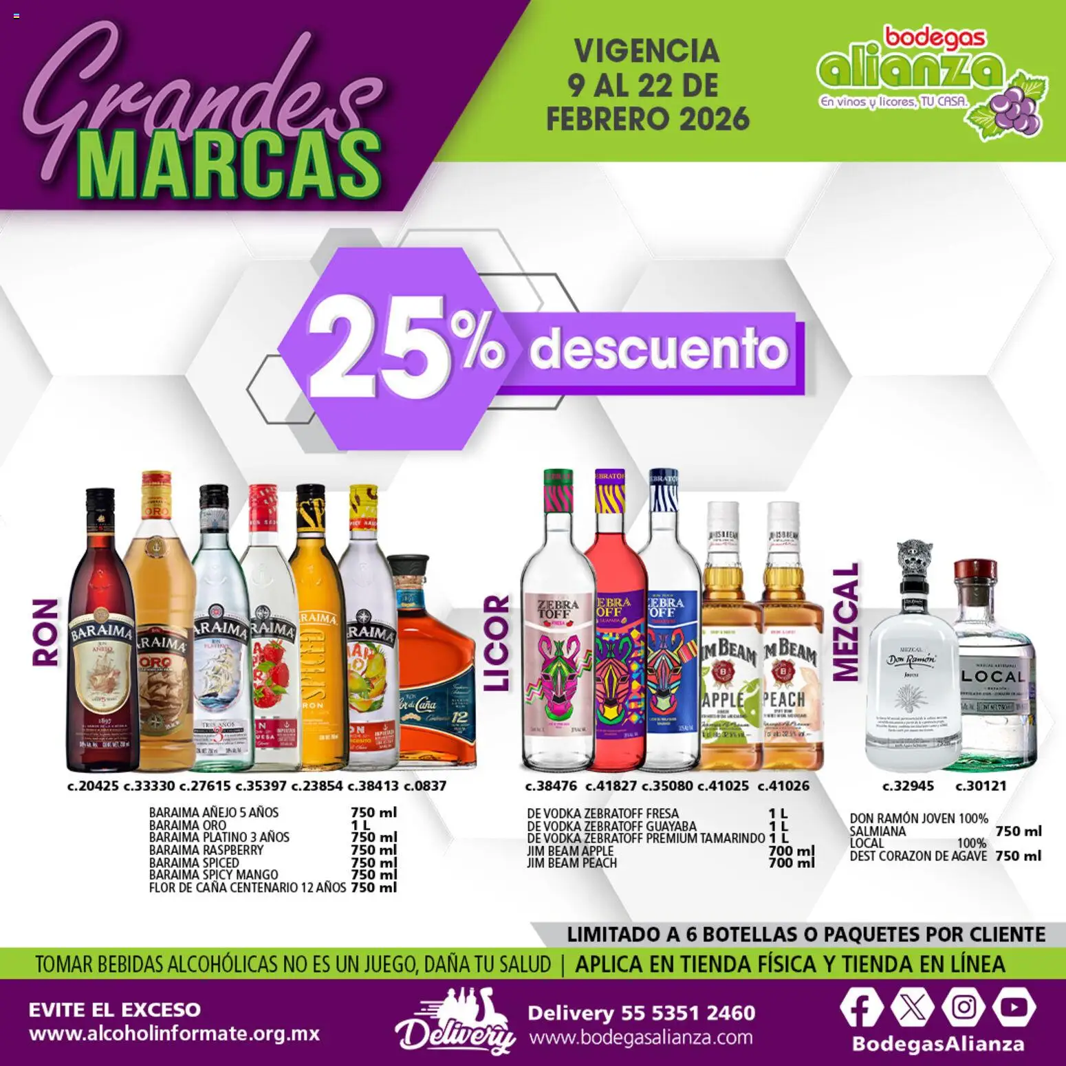 Nuevas ofertas de Bodegas Alianza válidas en toda la República Mexicana desde el 09.02.2026. ¡Encuentra las mejores ofertas en Bodegas Alianza catálogo Grandes Marcas! | Página: 6
