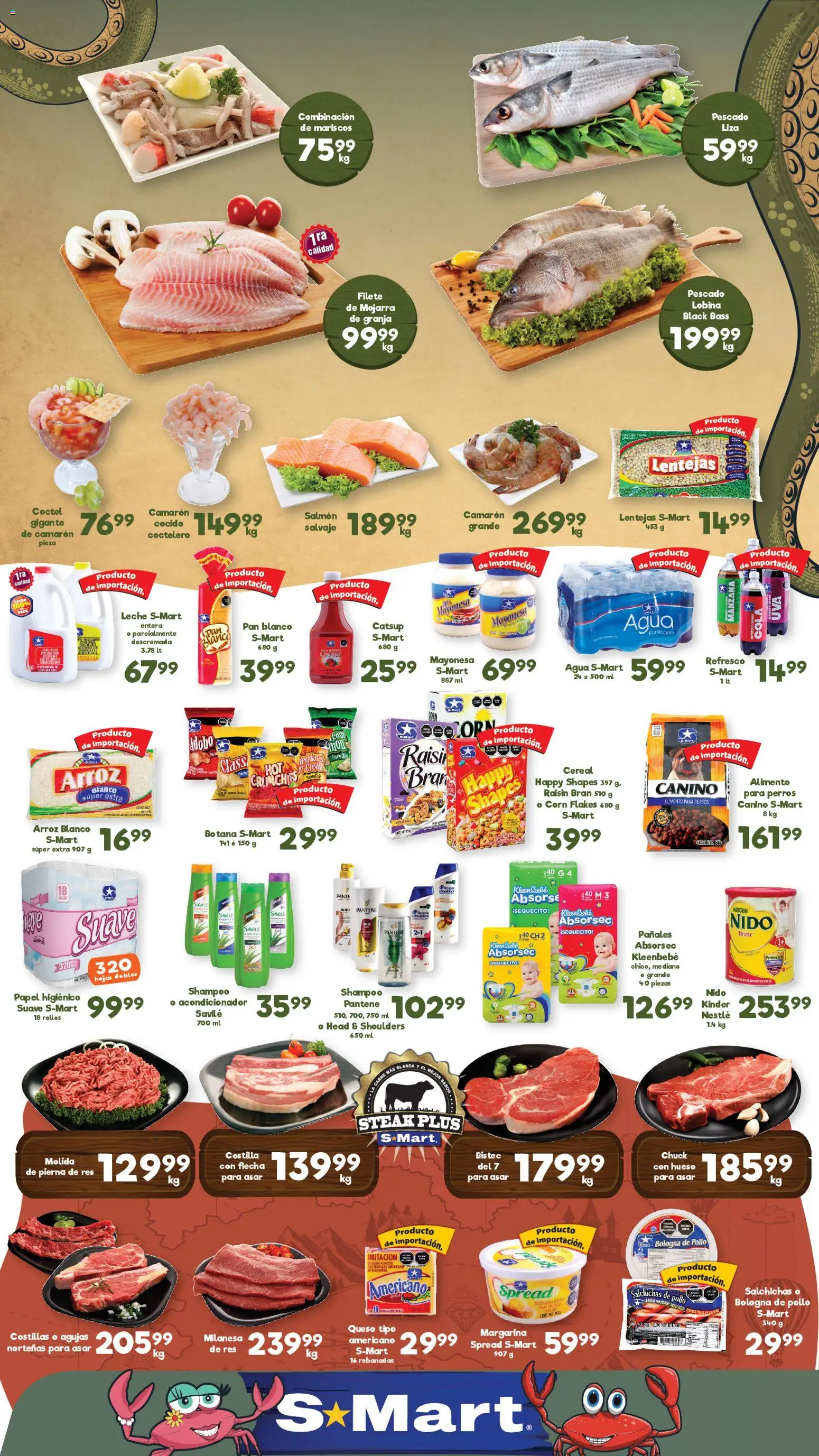 Nuevas ofertas de S-Mart válidas en toda la República Mexicana desde el 13.03.2026. ¡Encuentra las mejores ofertas en S-Mart folleto Reynosa! | Página: 1 | Productos: Mayonesa, Refresco, Leche, Margarina