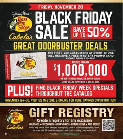 Preview of Cabela's weekly ads valid from 28.11.2025