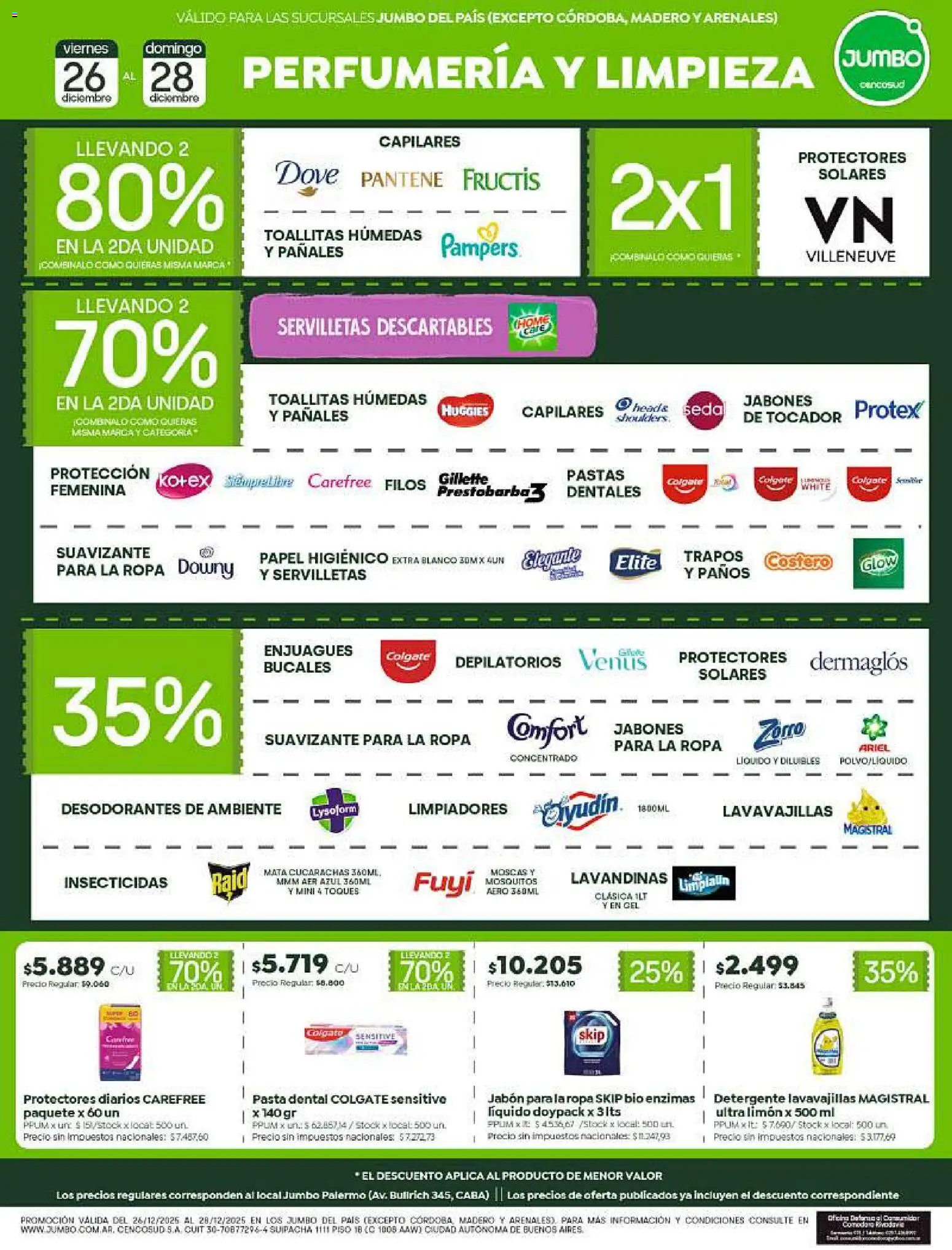 Jumbo - Ofertas  │ válido desde el 26.12.2025 | Página: 6 | Productos: Toallitas húmedas, Detergente, Limón, Pasta
