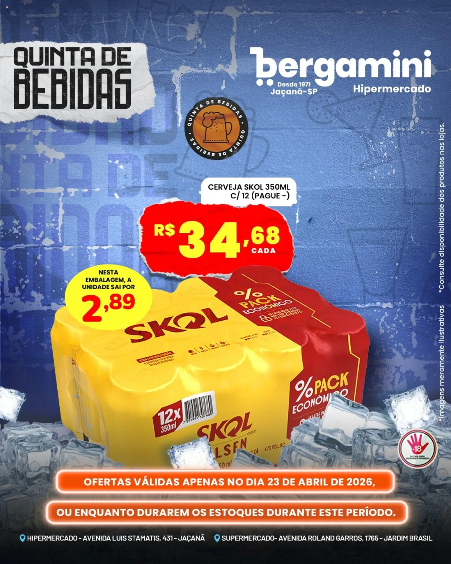 Supermercado Bergamini Folheto - válido de 23.04.2026 | Página: 6 | Produtos: Cerveja