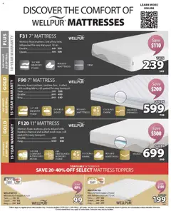 Preview of JYSK weekly flyer from shop JYSK valid from 09.10.2025 | Page: 11 | Products: Mattress
