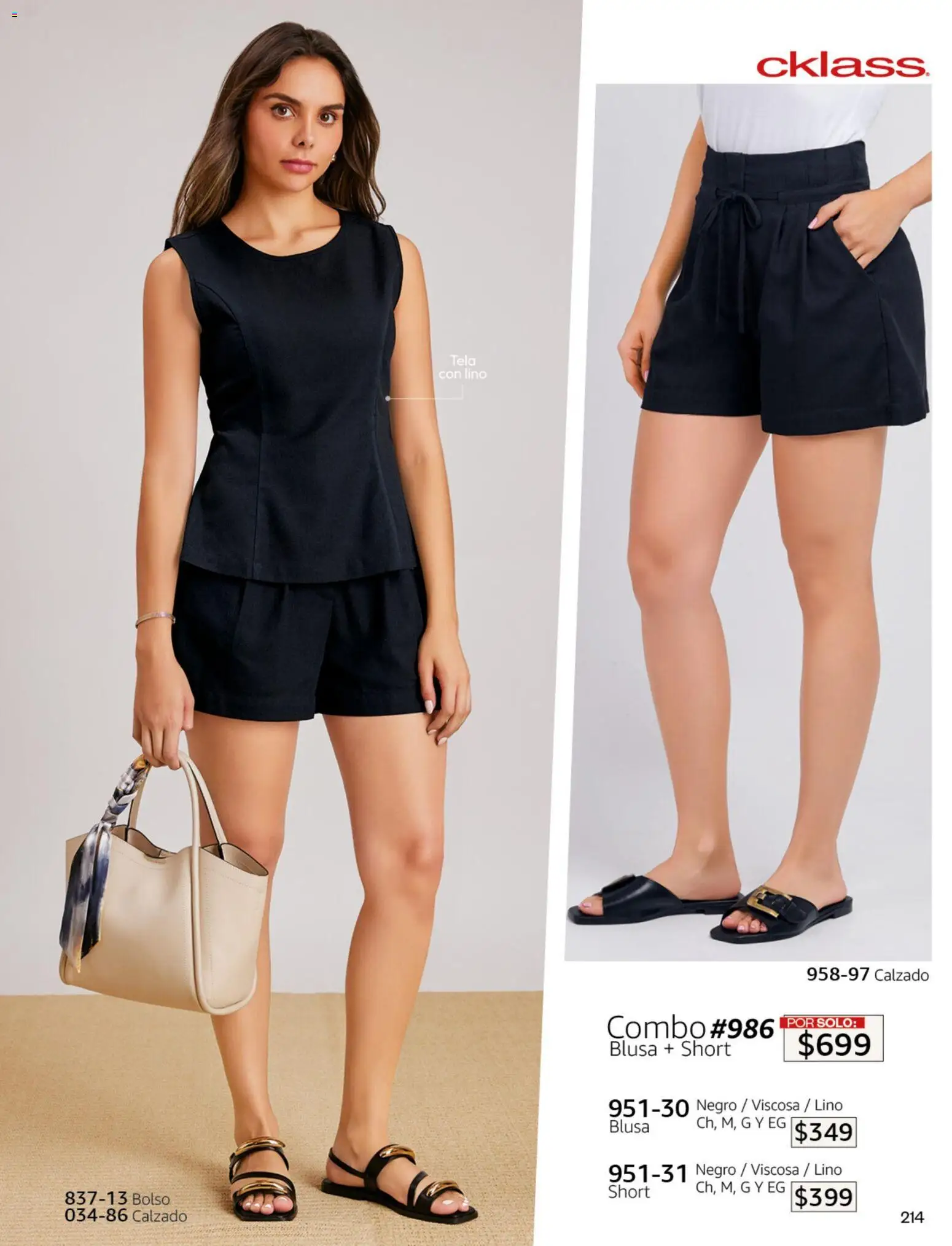 Nuevas ofertas de Cklass válidas en toda la República Mexicana desde el 02.01.2026. ¡Encuentra las mejores ofertas en Cklass catálogo Secrets! | Página: 258 | Productos: Blusa, Bolso, Short