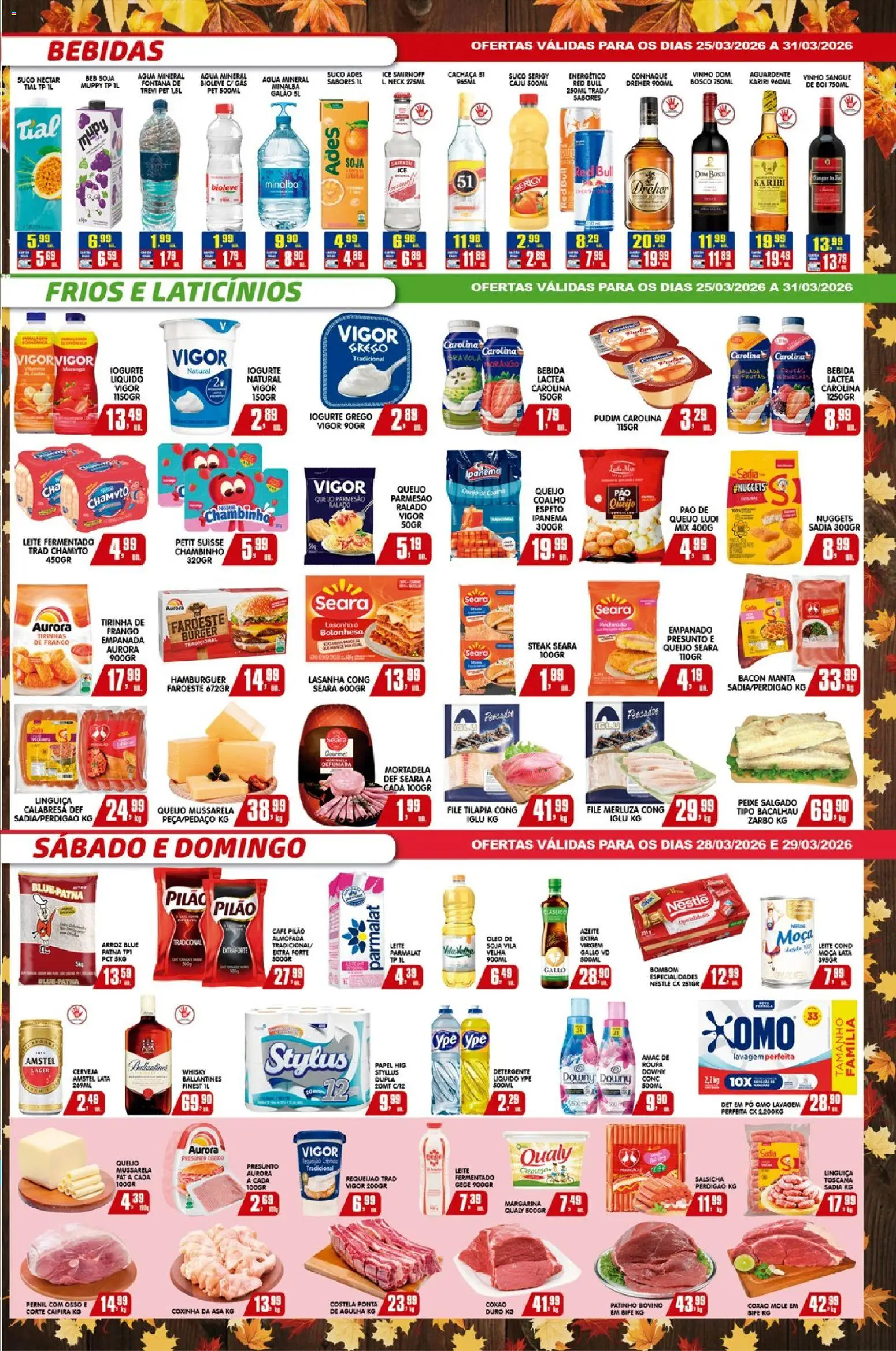 Higa's Supermercado Folheto - válido de 25.03.2026 | Página: 3 | Produtos: Energético, Tilápia, Azeite, Soja