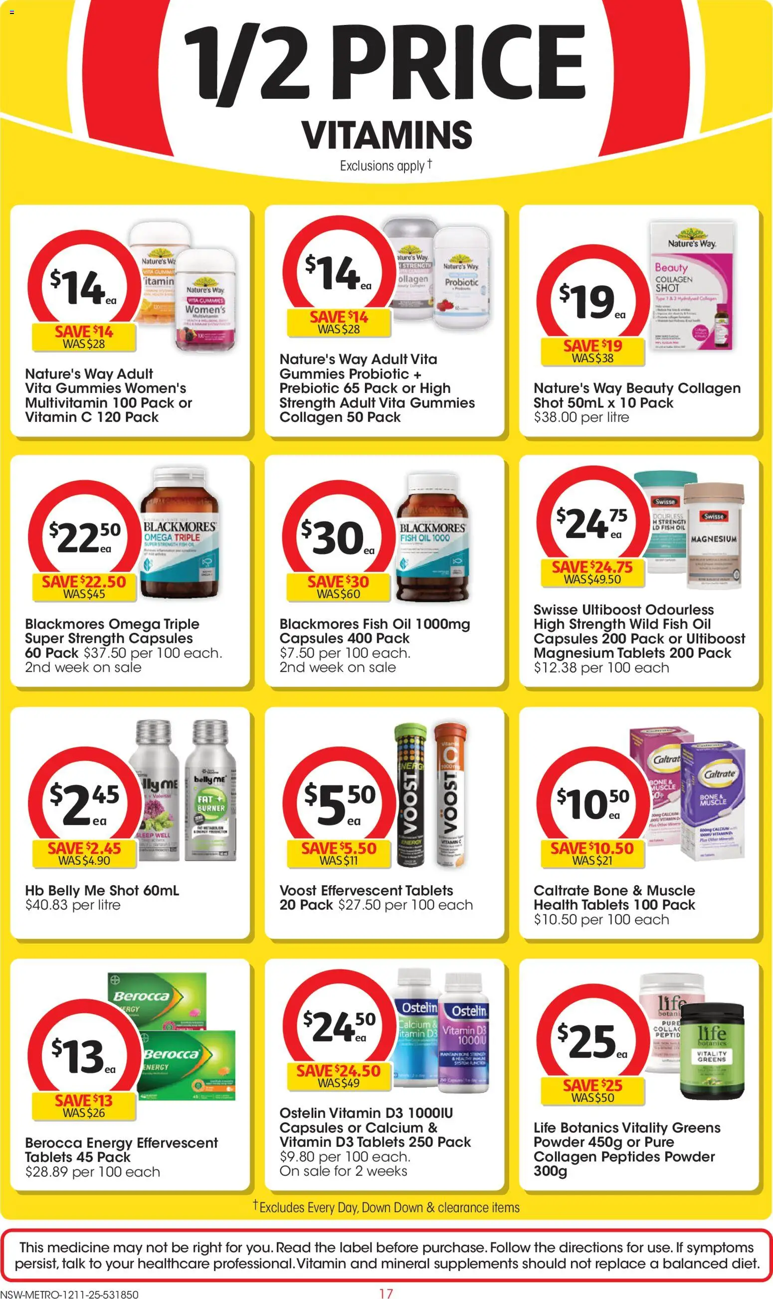 Coles catalogue - valid from 12.11.2025 | Page: 17 | Products: Oil, Fish, Fish oil, Tablets
