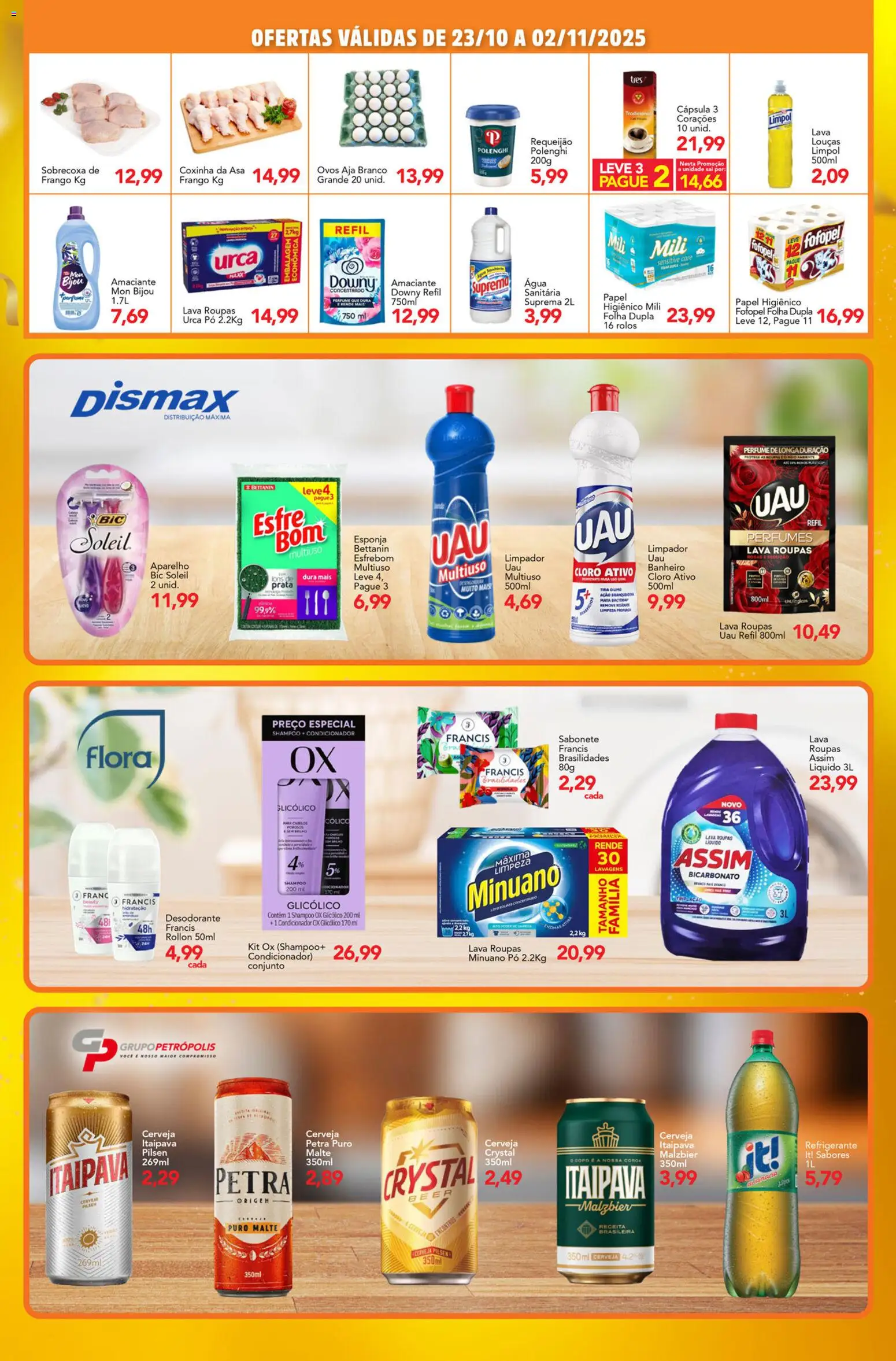 Supermercados Joanin Folheto - válido de 23.10.2025 | Página: 2 | Produtos: Shampoo, Pó, Desodorante, Sabonete