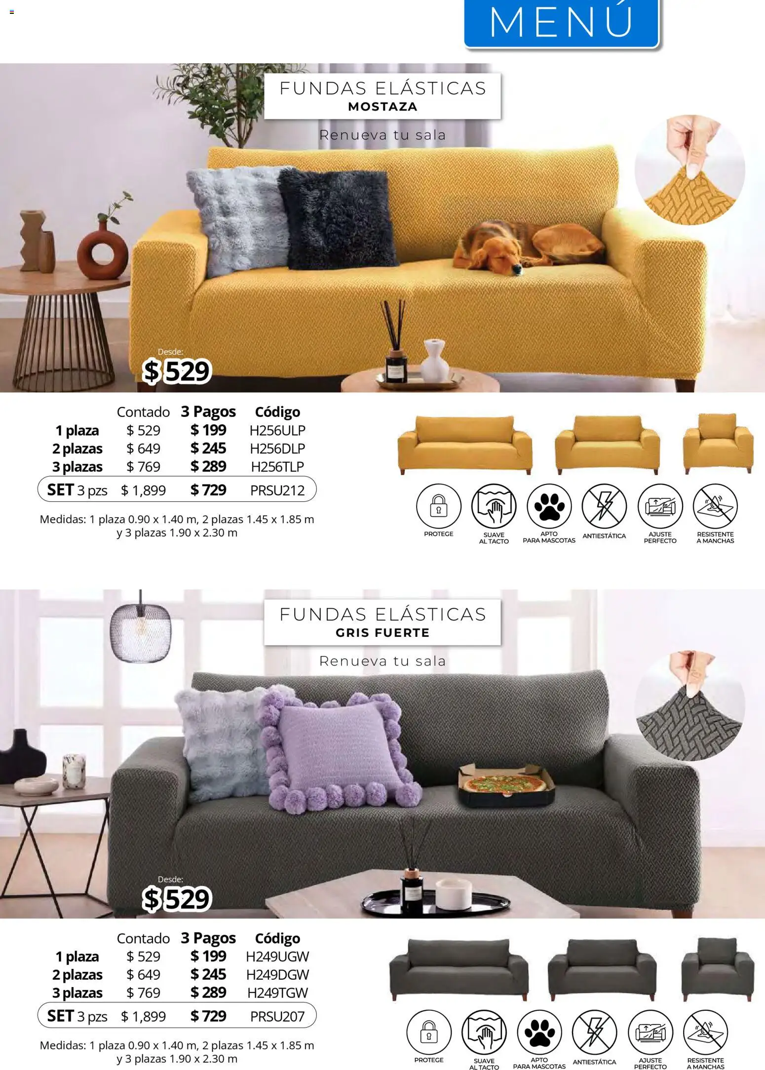 Nuevas ofertas de Colchas Concord válidas en toda la República Mexicana desde el 01.05.2026. ¡Encuentra las mejores ofertas en Colchas Concord catálogo! | Página: 194 | Productos: Mostaza