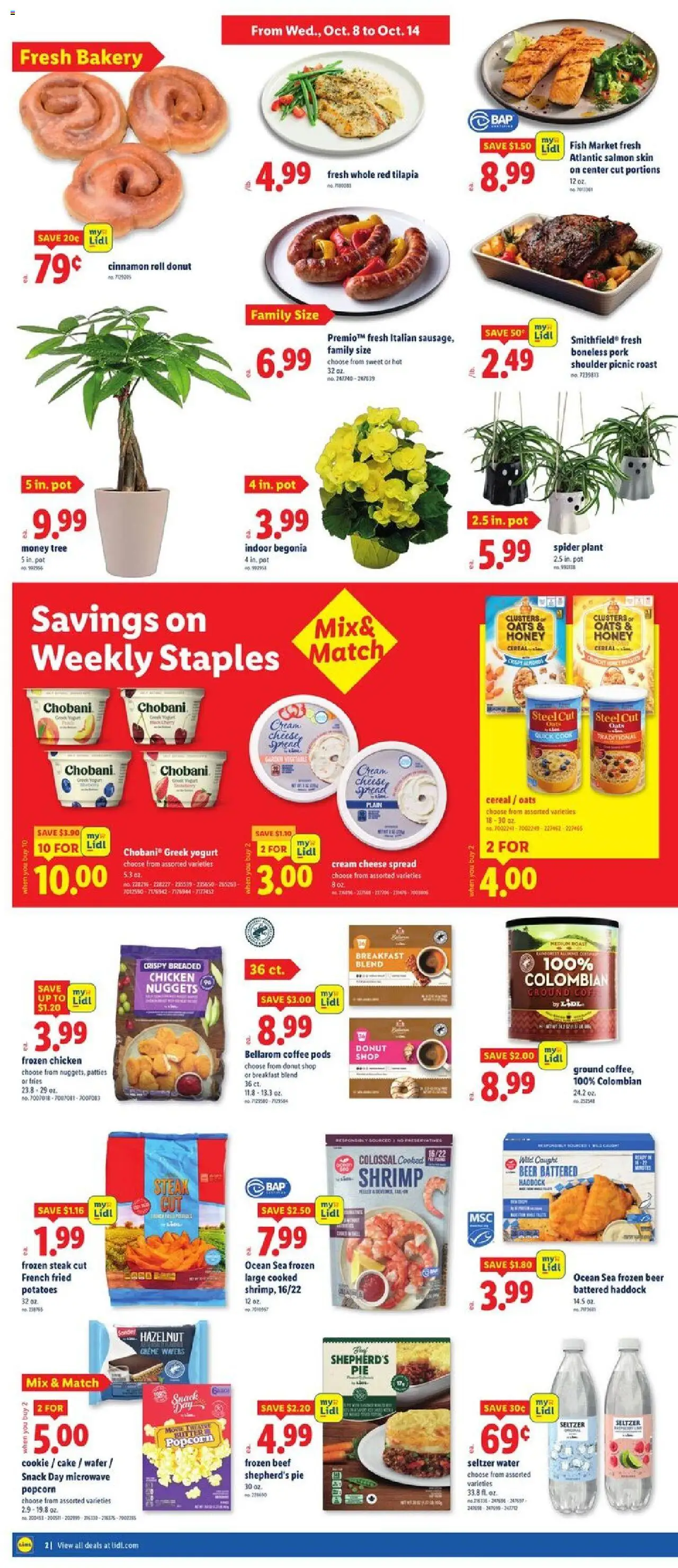 Lidl Weekly Ad - NY - valid from 08.10.2025 | Page: 2 | Products: Coffee, Beer, Cream, Water