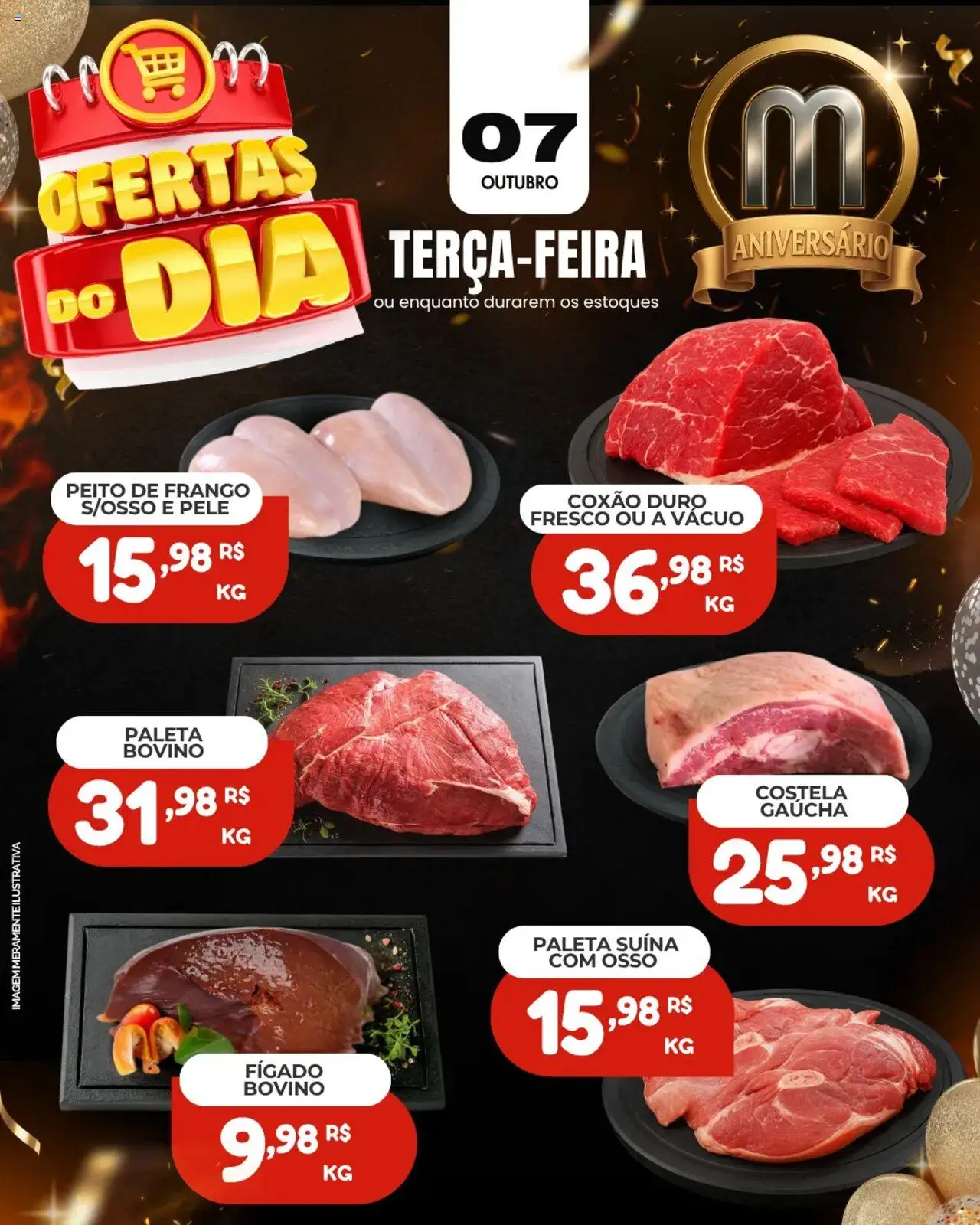 Mercadão Atacadista Folheto - válido de 07.10.2025 | Página: 1 | Produtos: Frango, Peito de frango