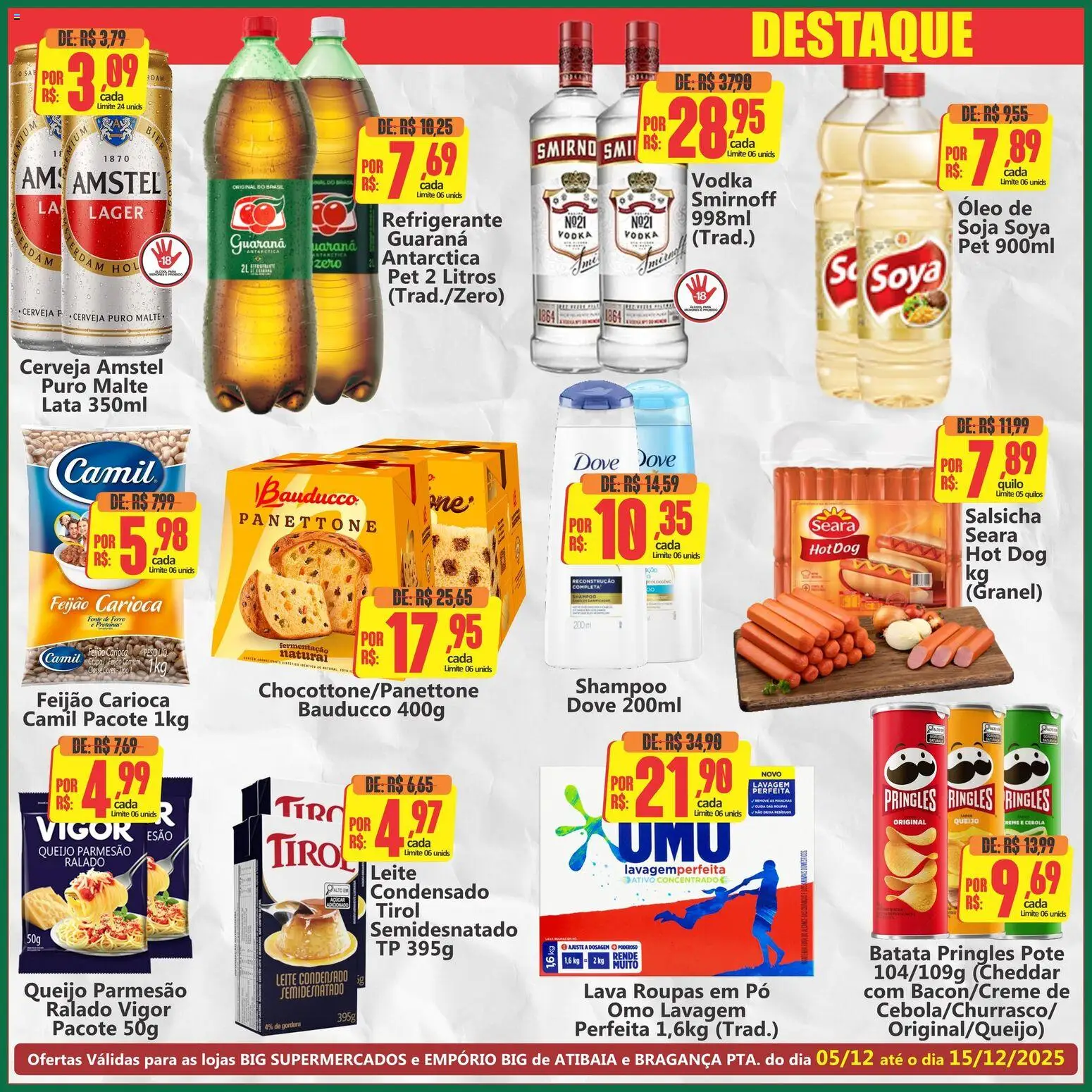Big Supermercados Folheto - válido de 05.12.2025 | Página: 2 | Produtos: Guaraná, Queijo, Óleo, Cheddar