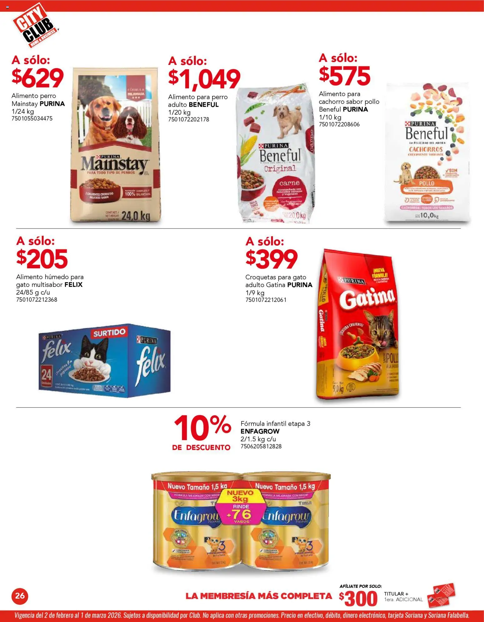 Nuevas ofertas de City Club válidas en toda la República Mexicana desde el 02.02.2026. ¡Encuentra las mejores ofertas en City Club catálogo! | Página: 26 | Productos: Pollo, Vasos