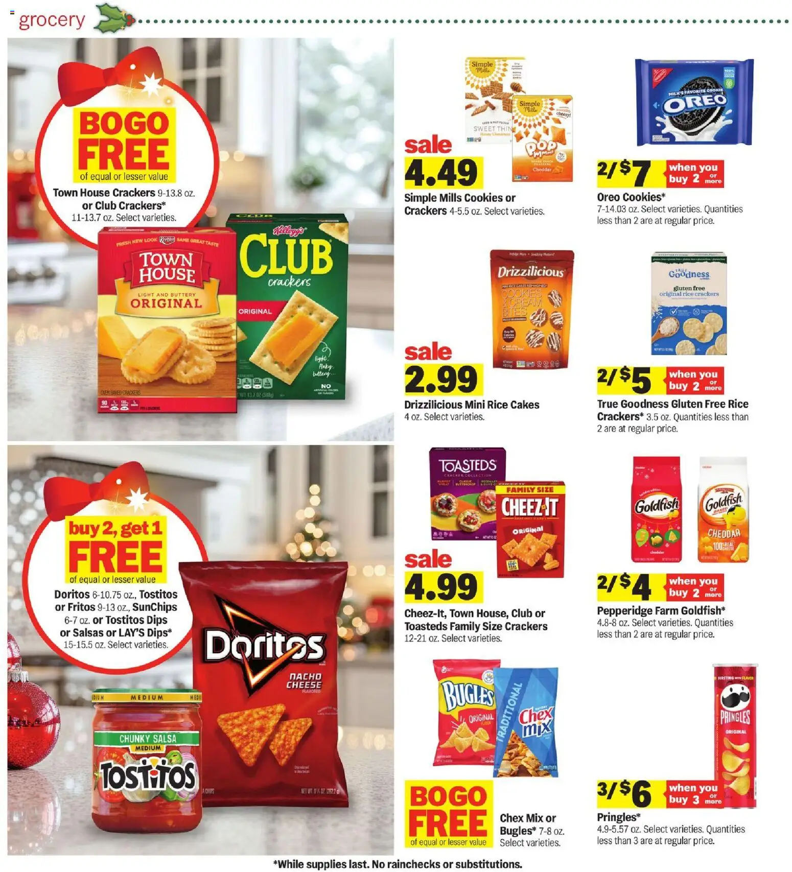 Meijer Weekly Ad - MI - valid from 19.11.2025 | Page: 16 | Products: Cheese, Rice, Chips, Cookies