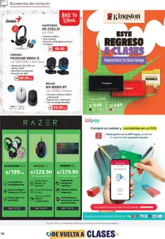 Vista previa de folleto Hiraoka catálogo de la Hiraoka válido desde 13.03.2026 | Página: 10 | Productos: Mouse, Audífonos, Cámara, Micrófono