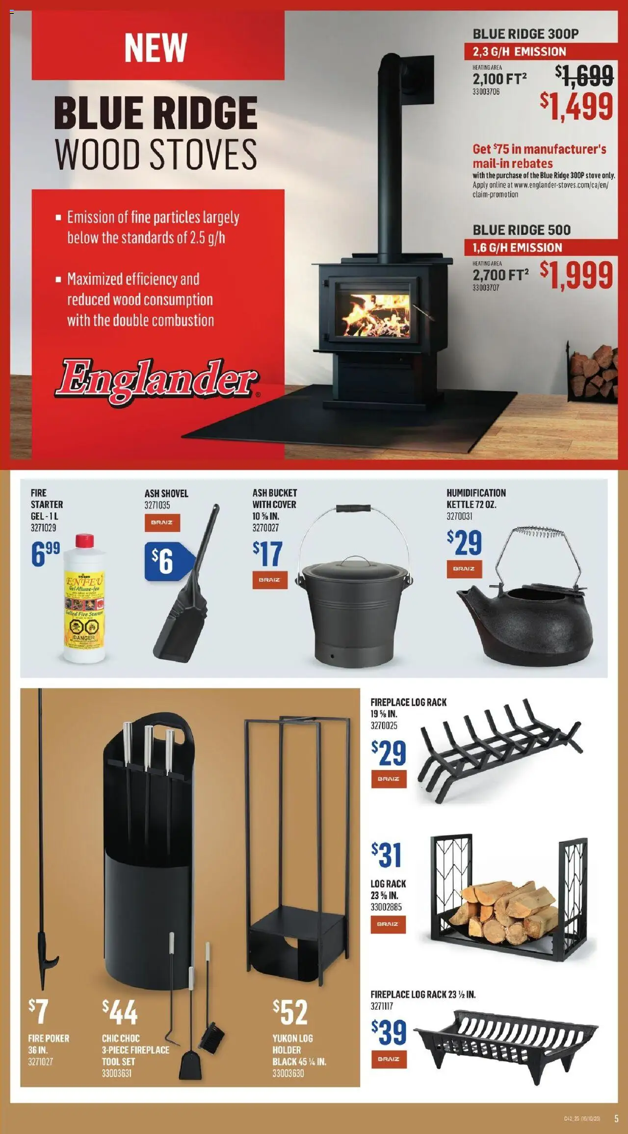 Canac flyer valid from 16.10.2025 | Page: 5 | Products: Stove, Kettle, Ridge