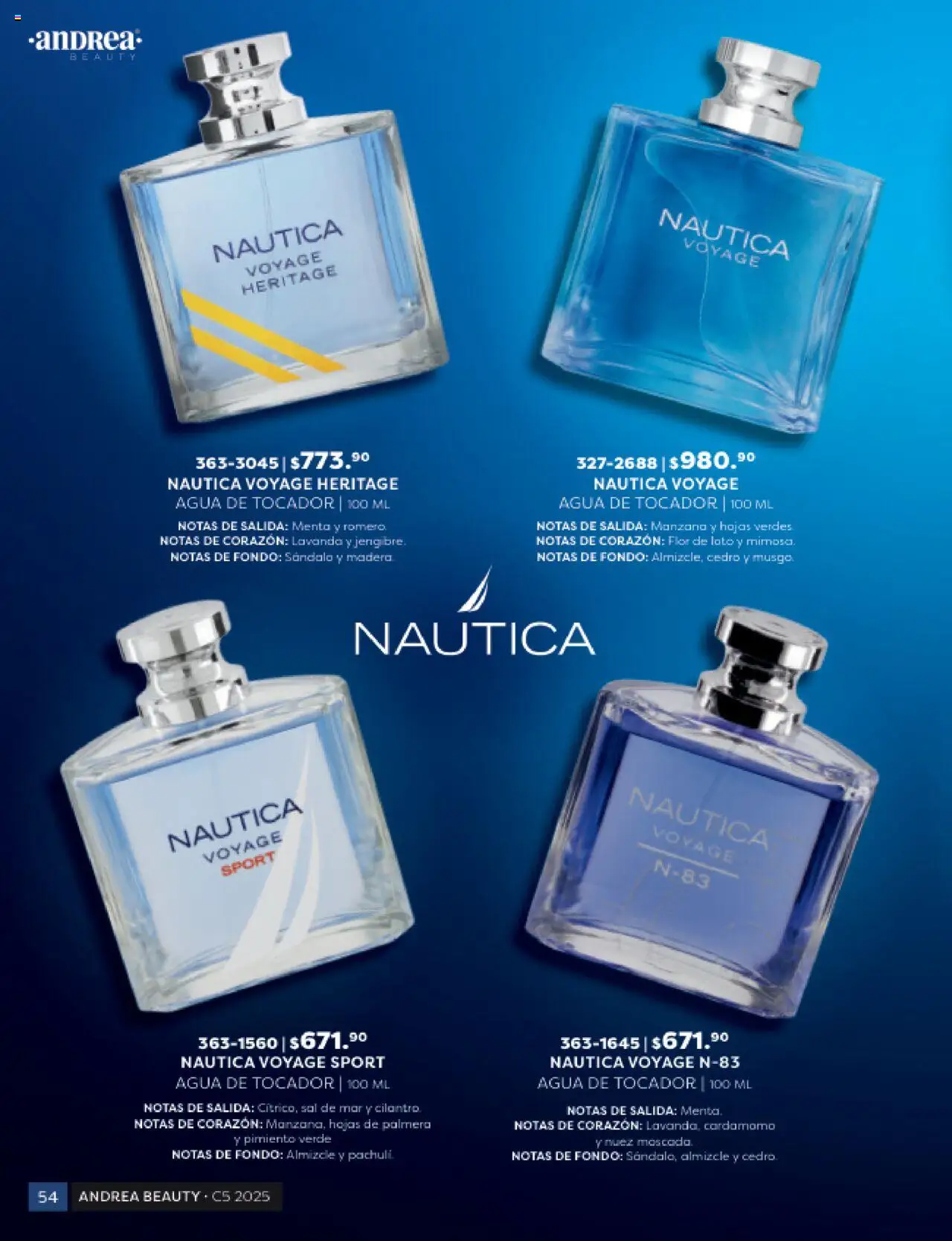 Nuevas ofertas de Andrea válidas en toda la República Mexicana desde el 03.10.2025. ¡Encuentra las mejores ofertas en Andrea - Catálogo Beauty - 20% en todo el catálogo! | Página: 54 | Productos: Sal, Agua, Pimiento, Nuez