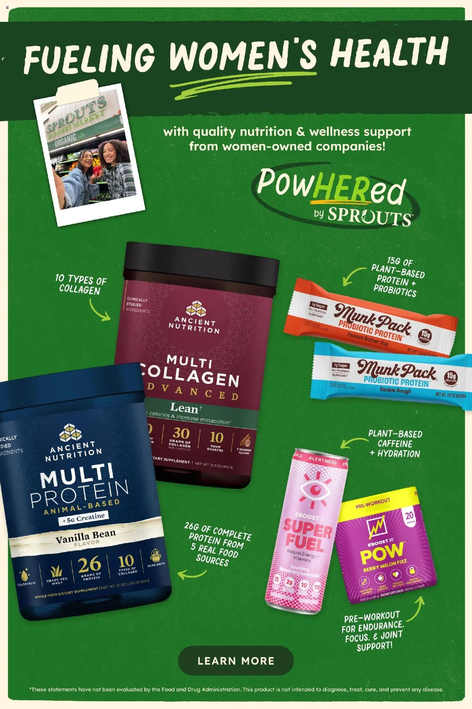 Sprouts Monthly Ad - valid from 31.12.2025 | Page: 4 | Products: Probiotics, Creatine, Sugar, 2人掛けソファ