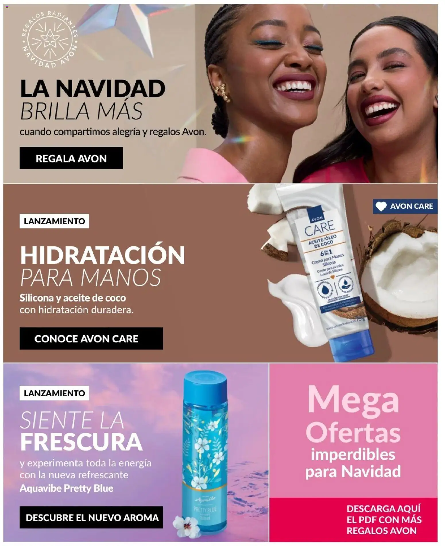 Avon revista - valida desde el 01.12.2025 | Página: 4 | Productos: Crema, Coco, Aceite