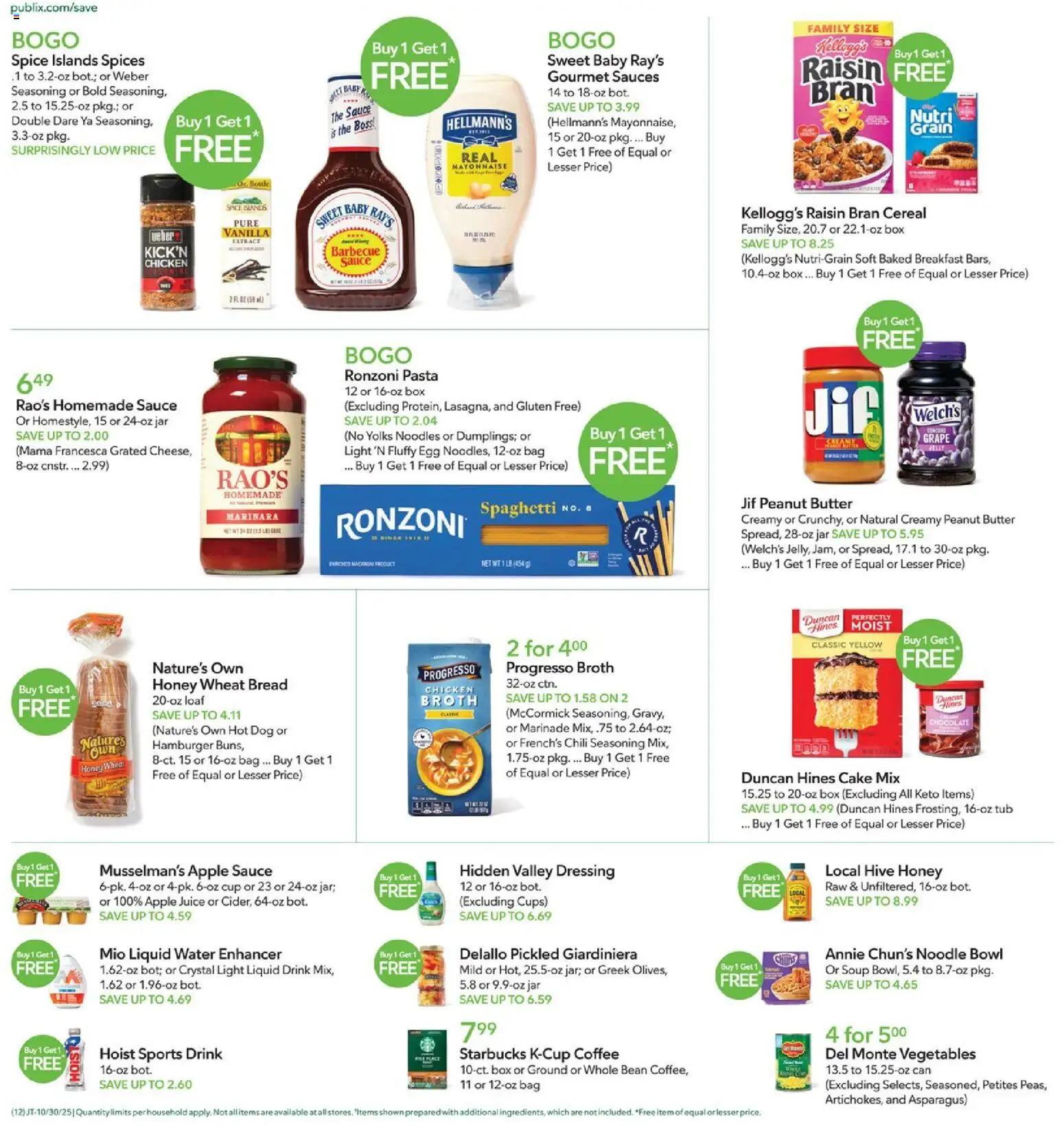 Publix Leaflet - valid from 30.10.2025 | Page: 12 | Products: Asparagus, Box, Butter, Juice