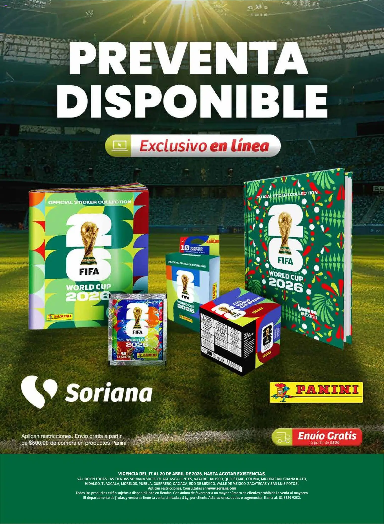 Nuevas ofertas de Soriana válidas en toda la República Mexicana desde el 17.04.2026. ¡Encuentra las mejores ofertas en Soriana Fin de Semana Súper: Ags, Nay, Jal, Qro, Col, Mich, Gto, Hgo, Tlax, Mor, Pue, Gro, Oax, Edo. de Mex, Valle de México, Za! | Página: 5