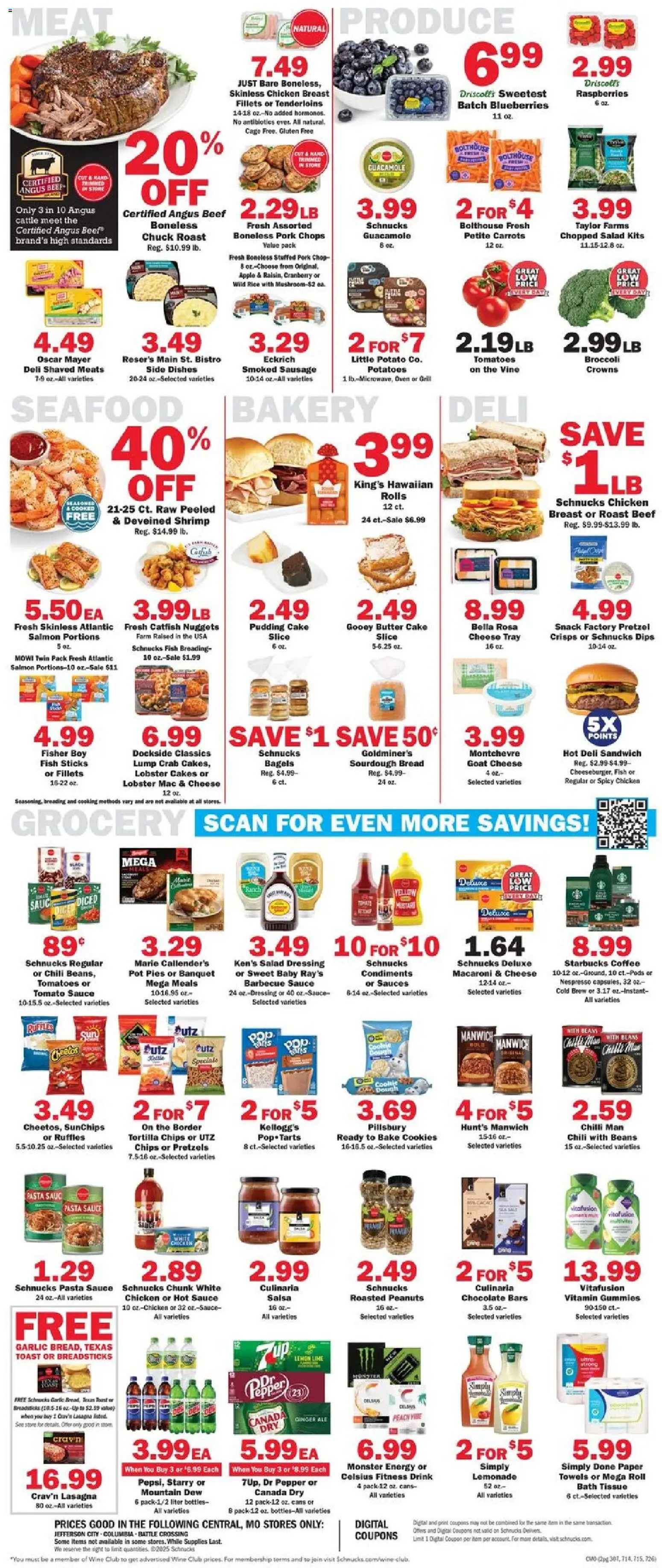 Schnucks Weekly Ad - valid from 28.11.2025 | Page: 2 | Products: Chocolate, Pork, Tomatoes, Sauce
