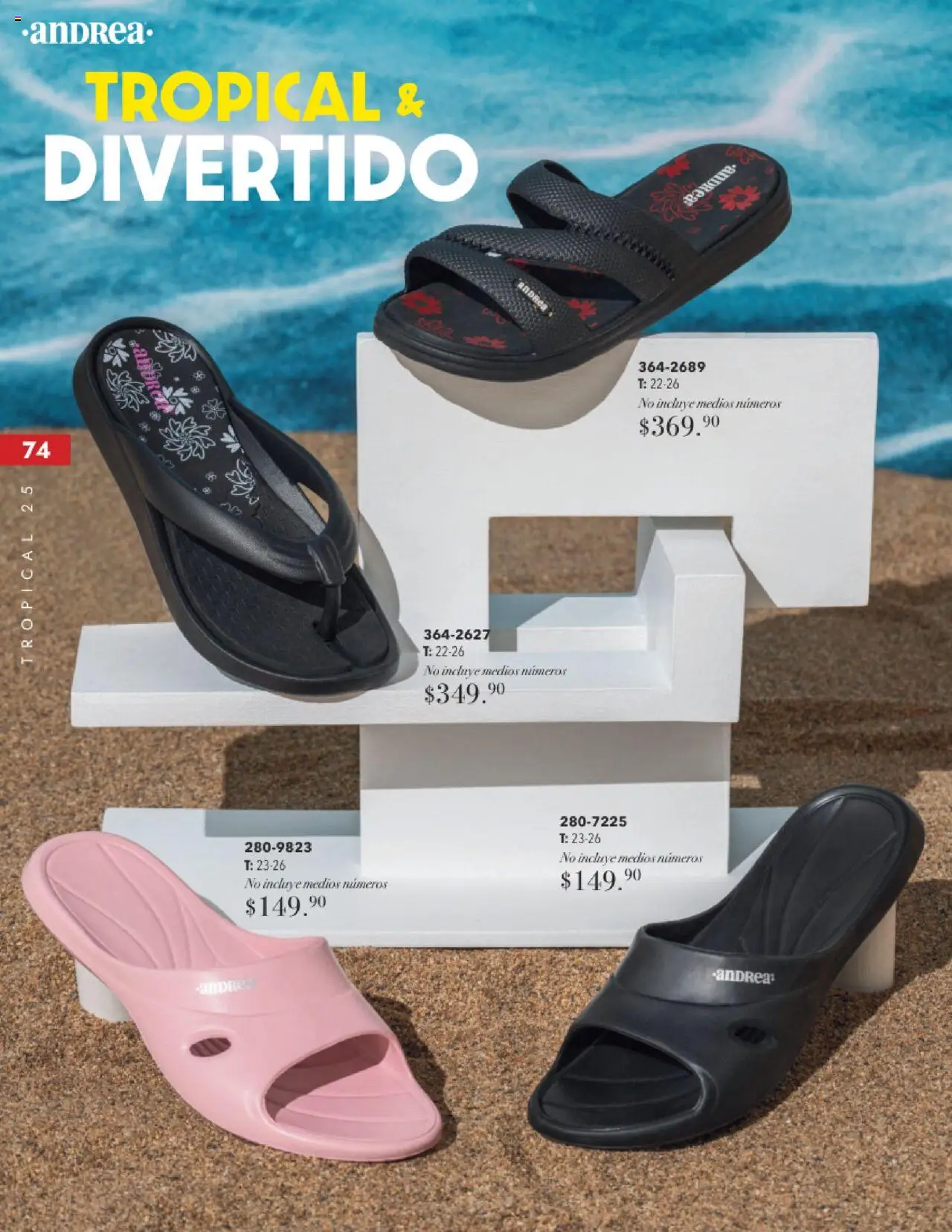 Nuevas ofertas de Andrea válidas en toda la República Mexicana desde el 17.08.2025. ¡Encuentra las mejores ofertas en Andrea - Catálogo Tropical Otoño / Invierno! | Página: 74