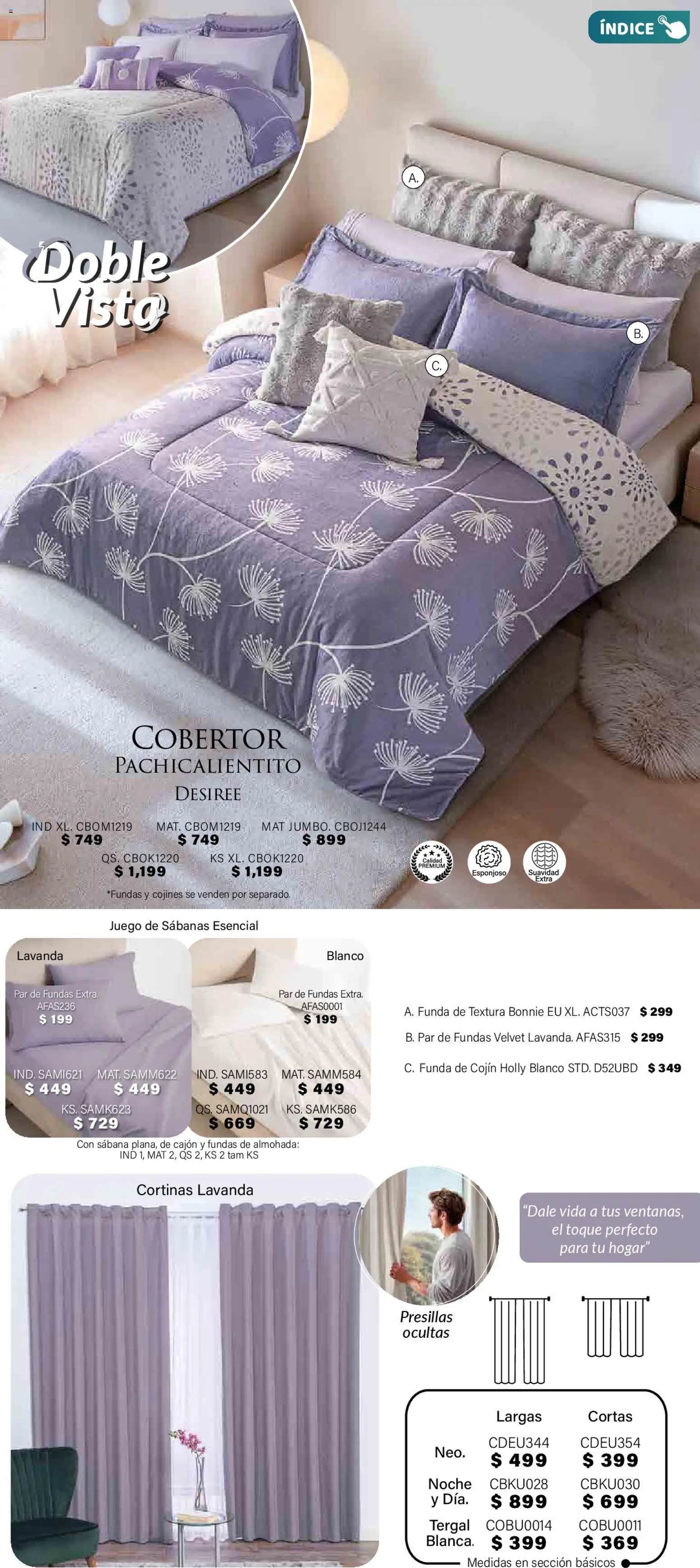 Nuevas ofertas de Colchas Concord válidas en toda la República Mexicana desde el 01.11.2025. ¡Encuentra las mejores ofertas en Colchas Concord Buen Fin! | Página: 313 | Productos: Juego, Almohada, Sabanas, Cortinas