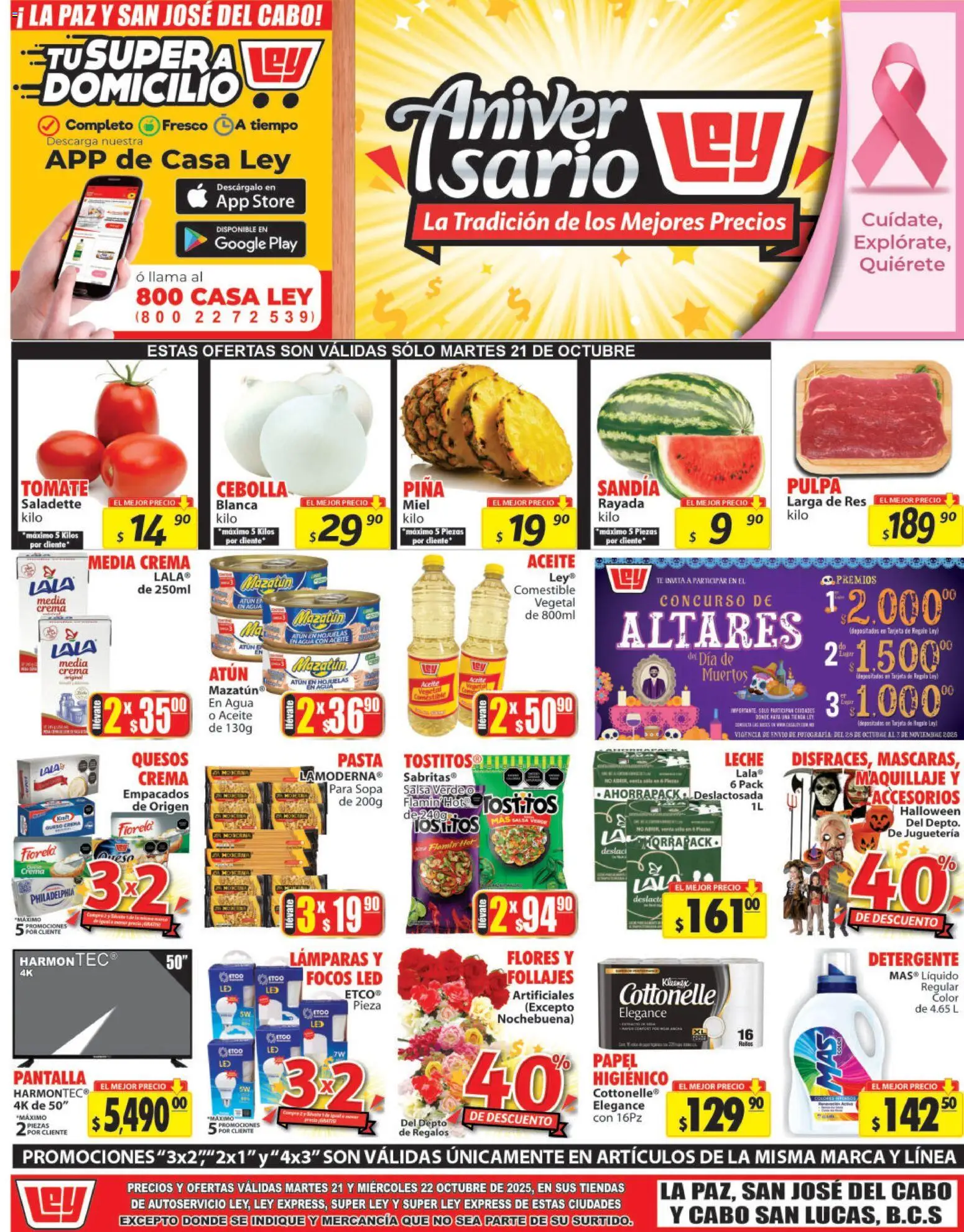 Nuevas ofertas de Casa Ley válidas en toda la República Mexicana desde el 21.10.2025. ¡Encuentra las mejores ofertas en Casa Ley folleto Autoservicio! | Página: 1 | Productos: Detergente, Sopa, Leche, Piña