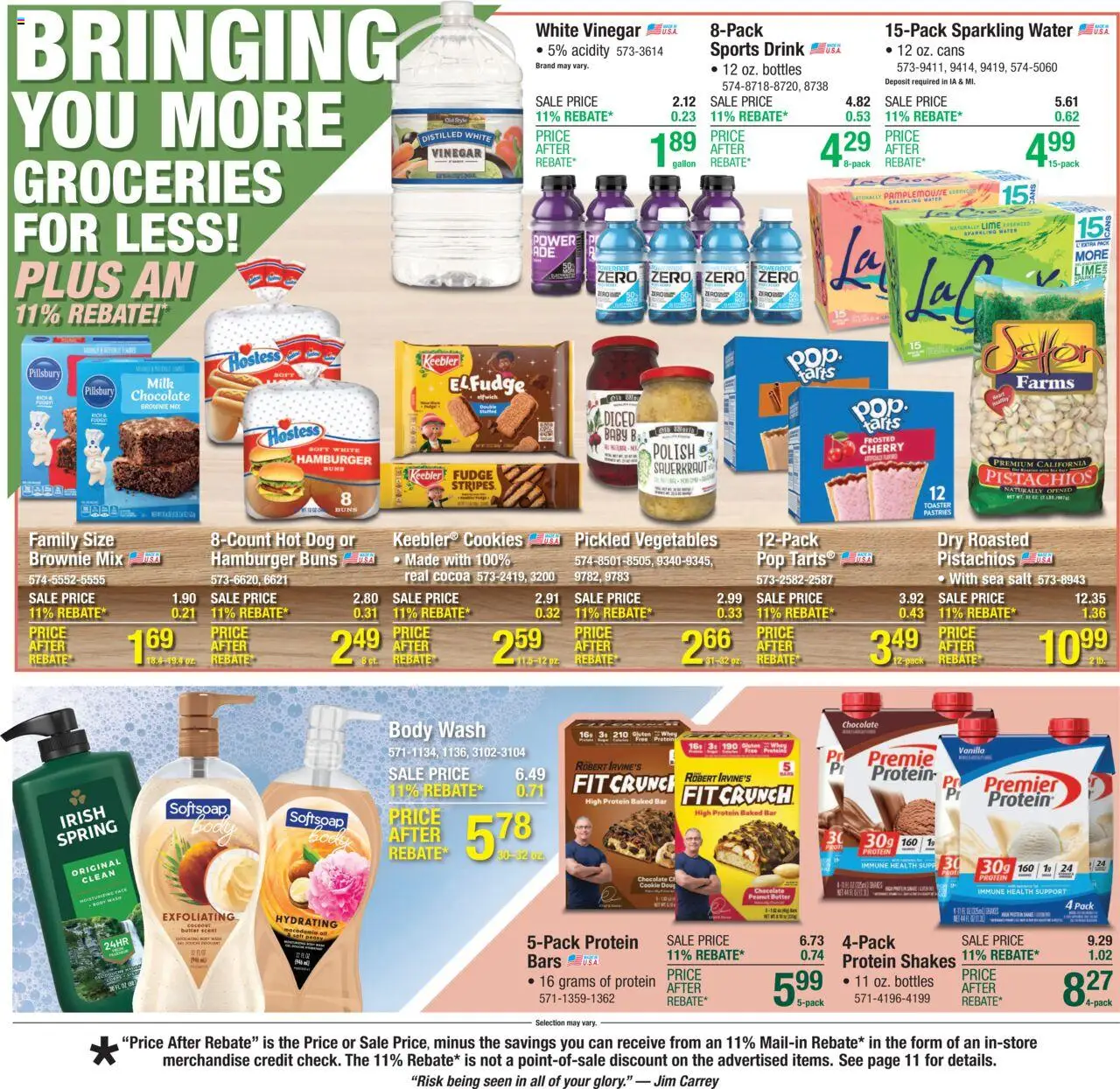 Menards Weekly Ad - valid from 03.07.2025 | Page: 13 | Products: Vinegar, Chocolate, Cookies, Water