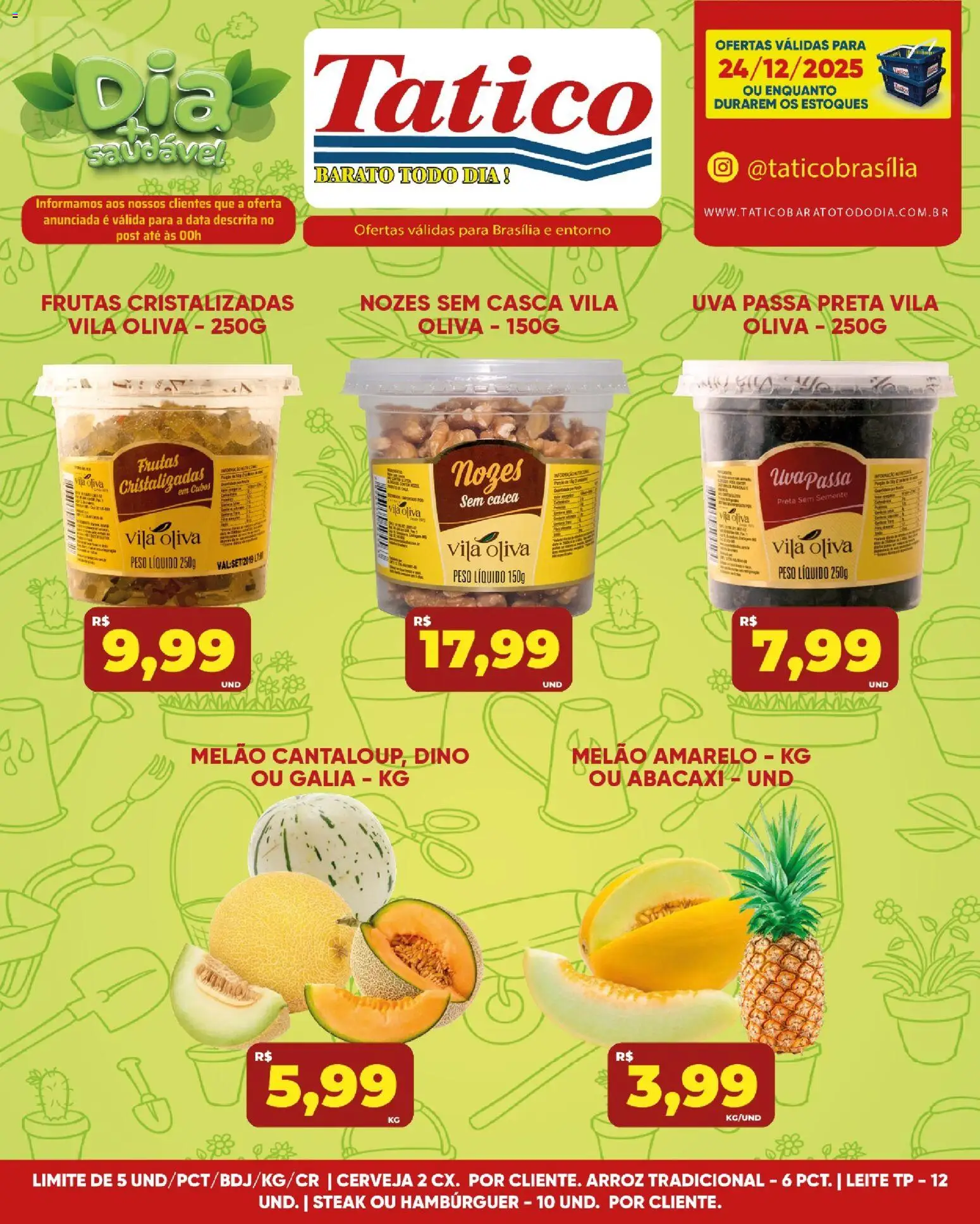 Tatico Folheto - válido de 24.12.2025 | Página: 24 | Produtos: Melão, Arroz, Abacaxi, Uva passa