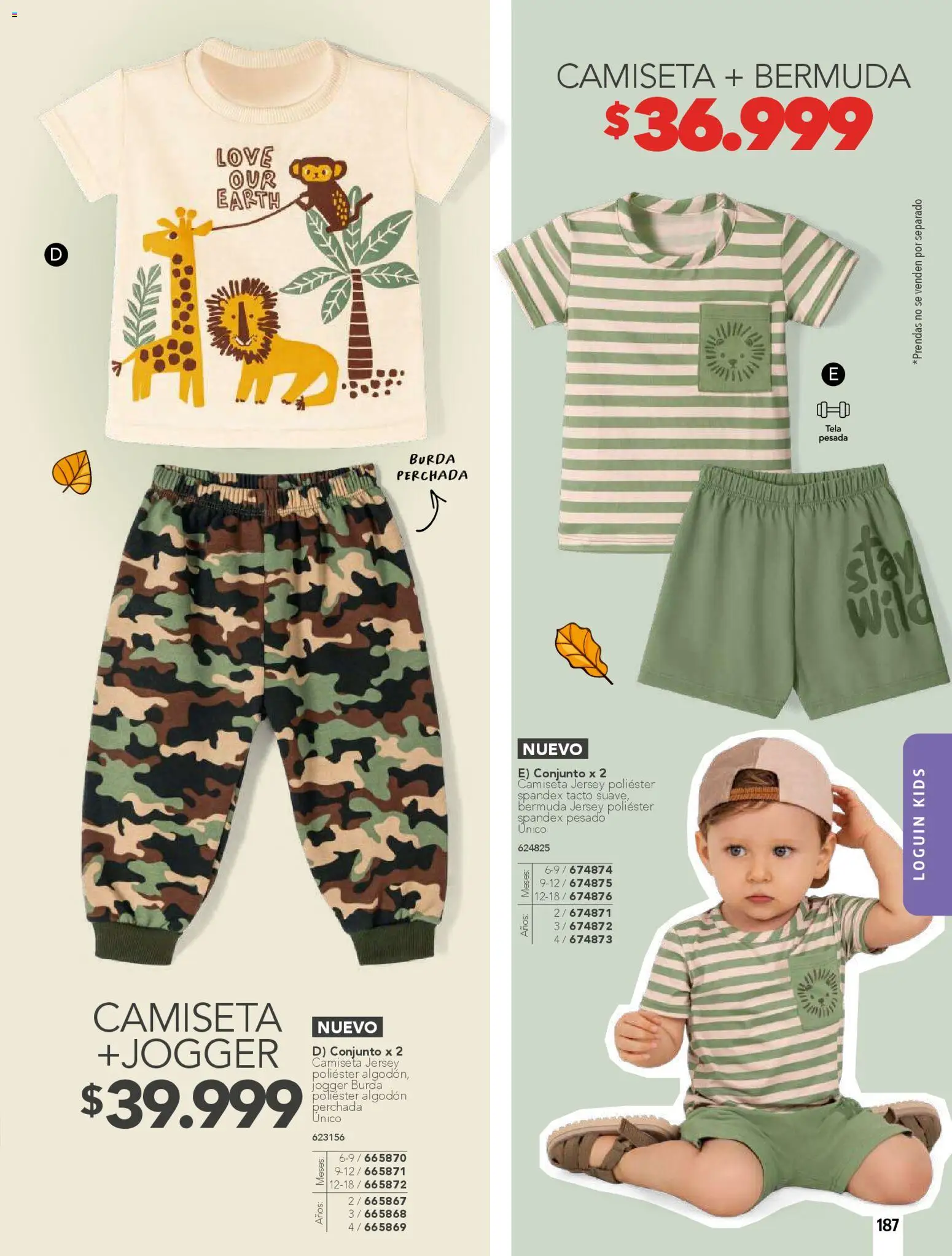 Pacifika revista - valida desde el 01.02.2026 | Página: 187 | Productos: Algodón, Bermuda, Camiseta, Conjunto