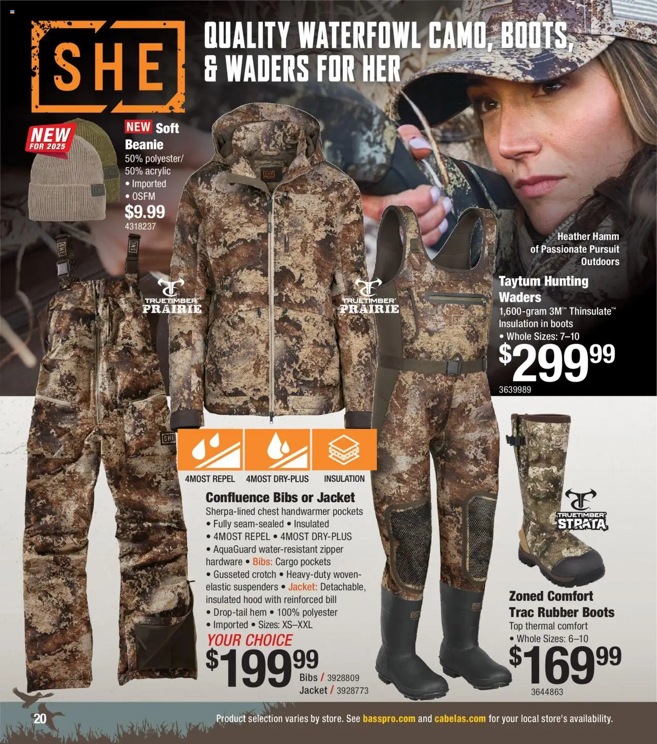 Cabela's Waterfowl 25 - valid from 01.10.2025 | Page: 20 | Products: Acrylic, Jacket, Boots, Waterfowl